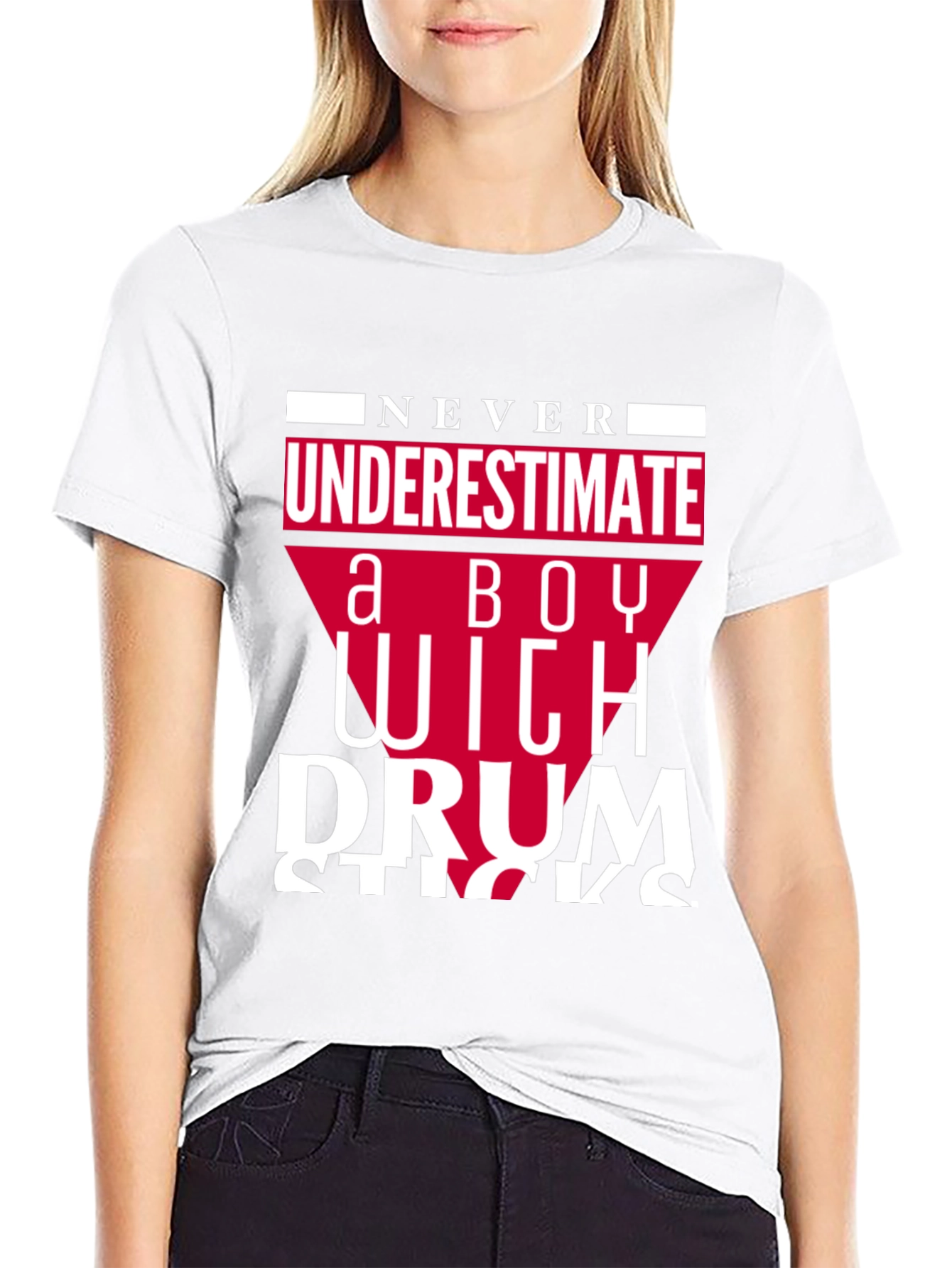 Never Underestimate A Boy With Drumsticks T-Shirt