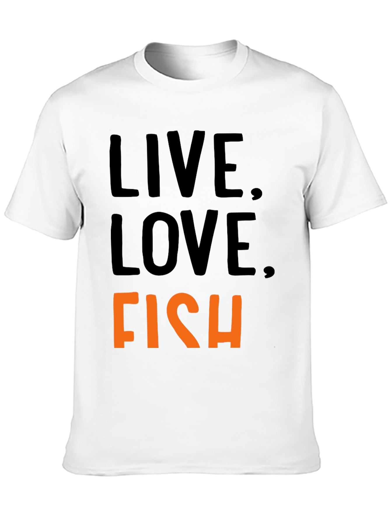 Live Love Fish T-Shirt - Soft Cotton Tee