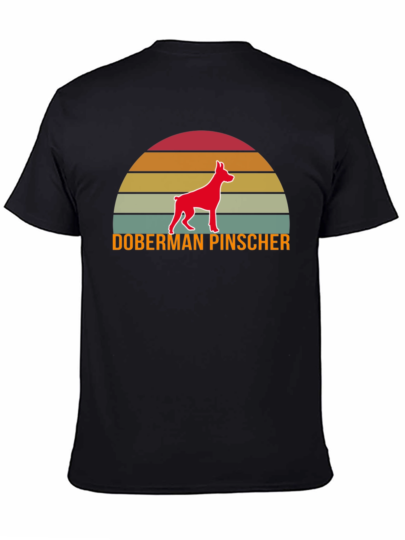 Doberman Sunset Graphic Tee - Dog Lover Shirt