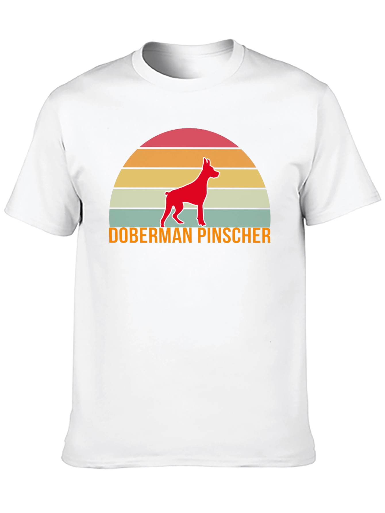 Doberman Sunset Graphic Tee - Dog Lover Shirt