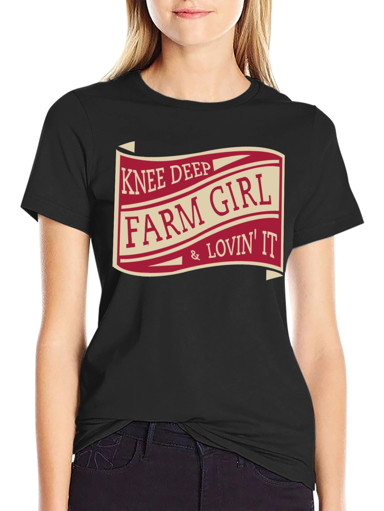 Knee Deep Farm Girl T-Shirt