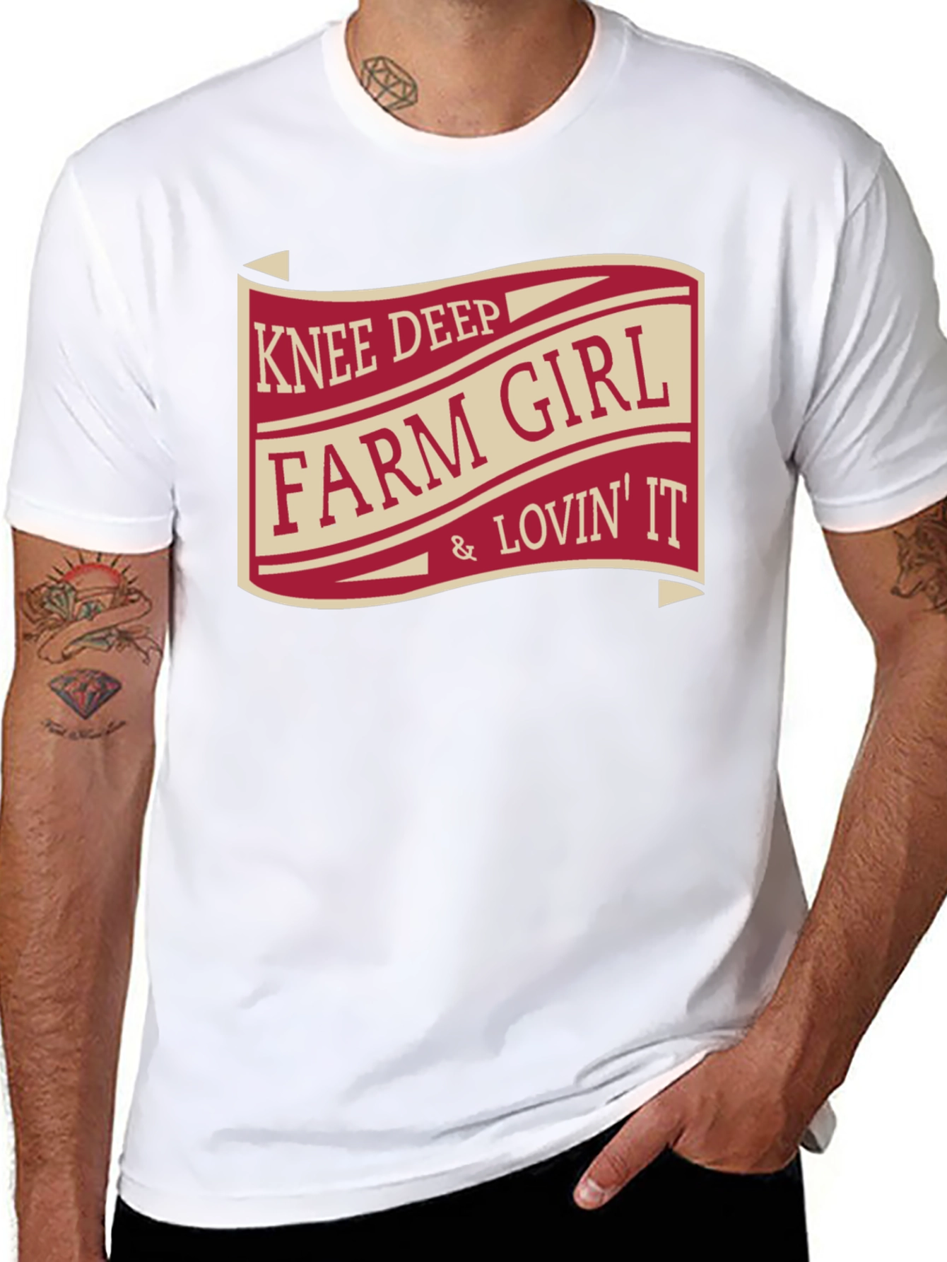 Knee Deep Farm Girl T-Shirt