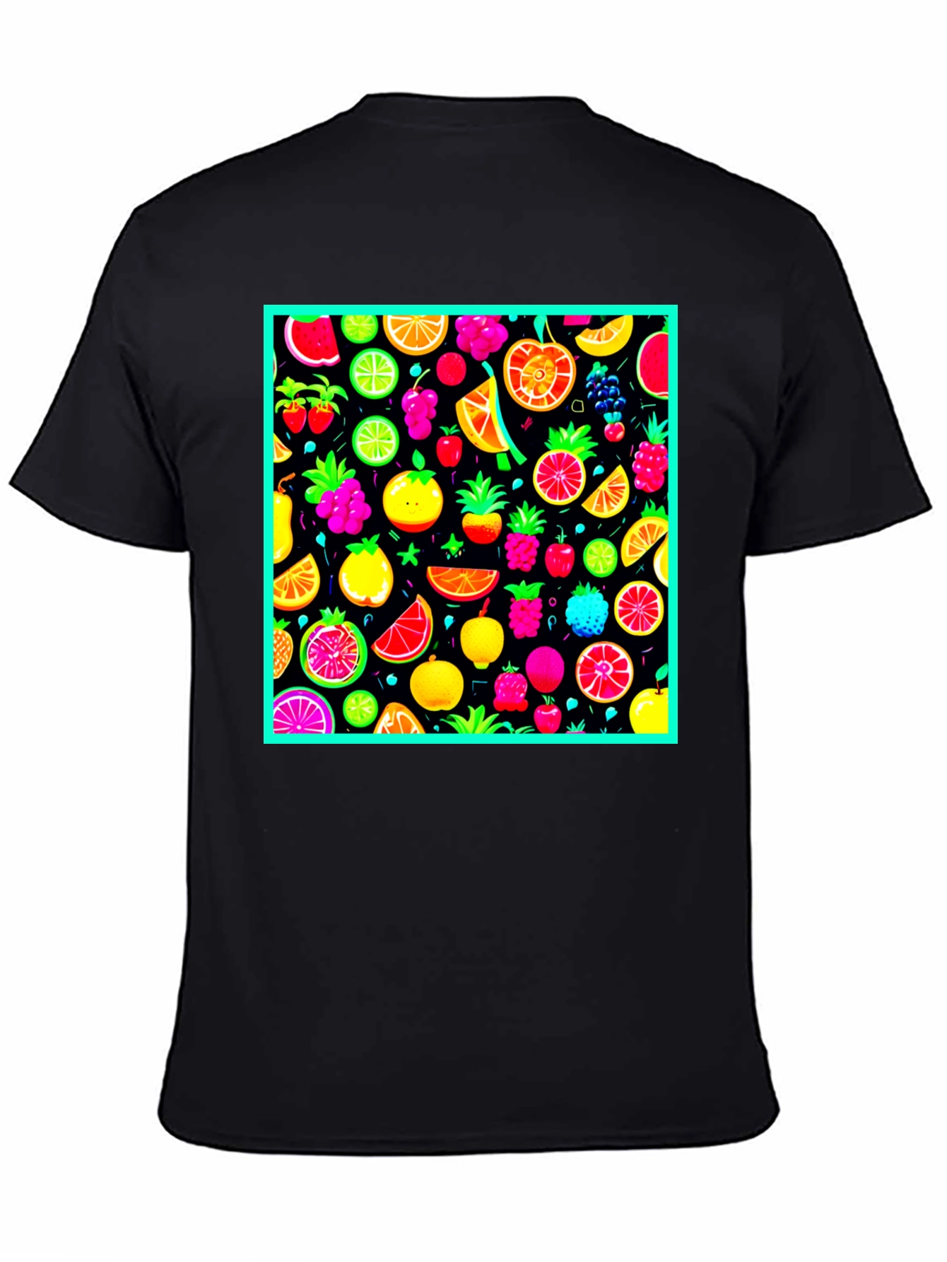 Vibrant Fruit Pattern T-Shirt