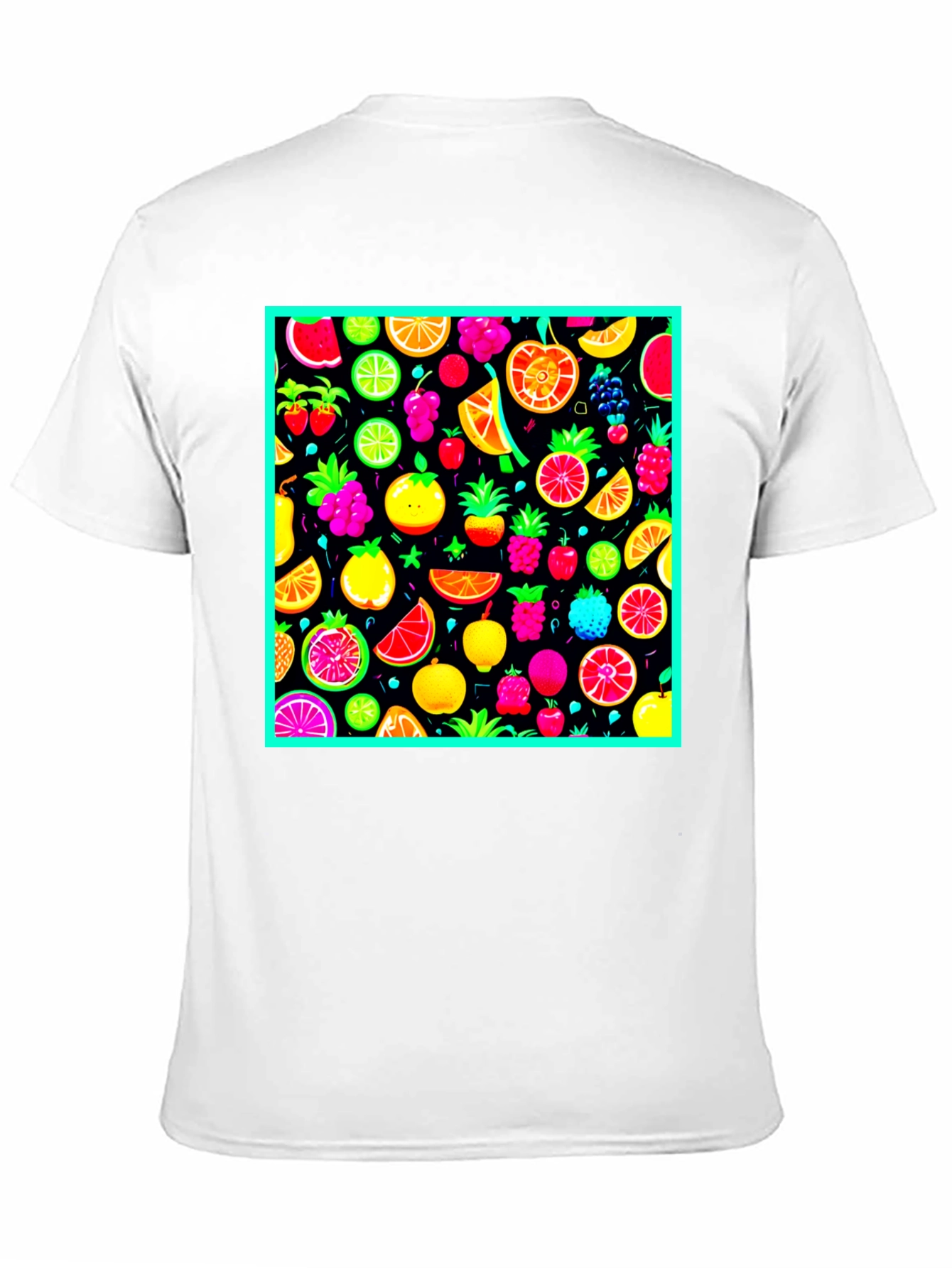 Vibrant Fruit Pattern T-Shirt
