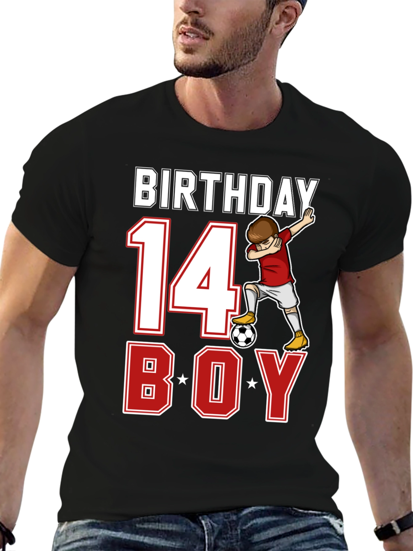 Birthday Boy Soccer T-Shirt - Age 14