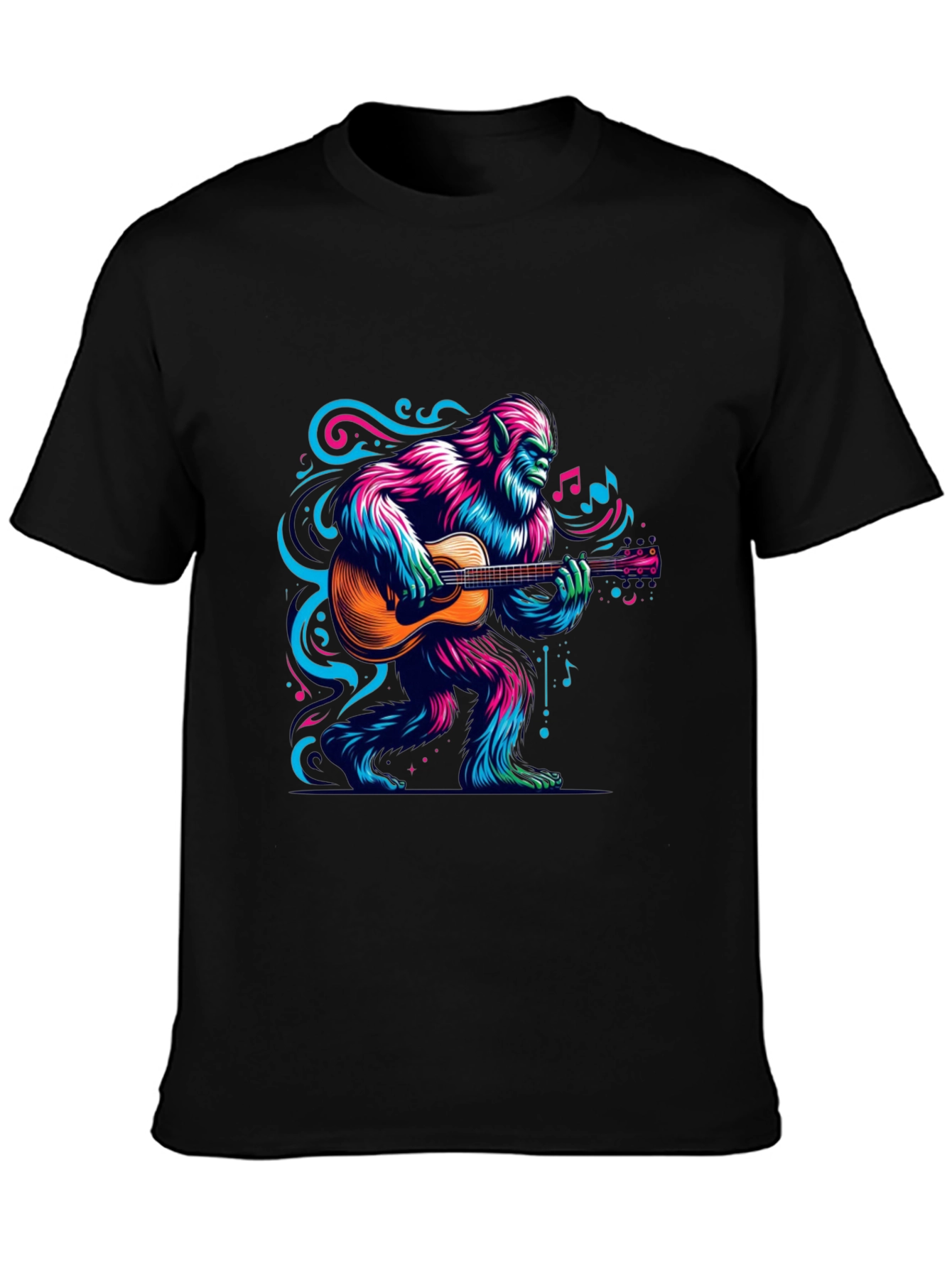 Bigfoot Guitarist Graphic Tee - Music Lover T-Shirt