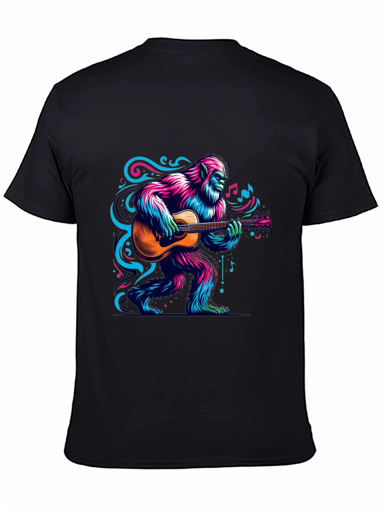 Bigfoot Guitarist Graphic Tee - Music Lover T-Shirt