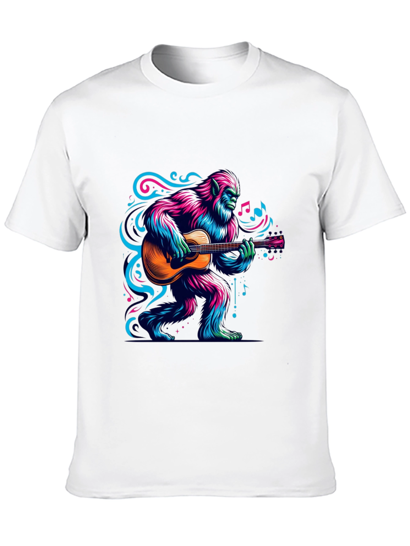Bigfoot Guitarist Graphic Tee - Music Lover T-Shirt