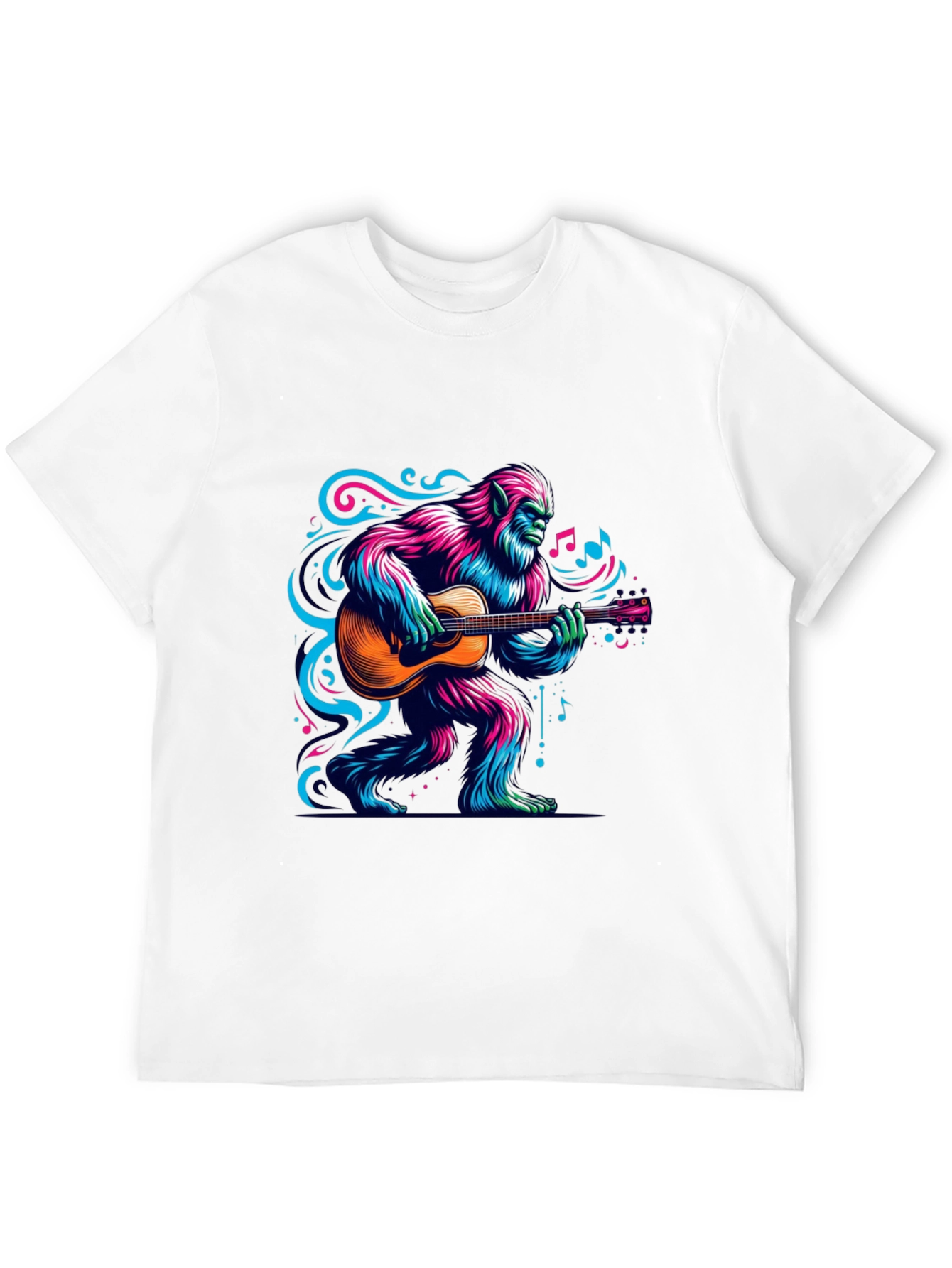 Bigfoot Guitarist Graphic Tee - Music Lover T-Shirt