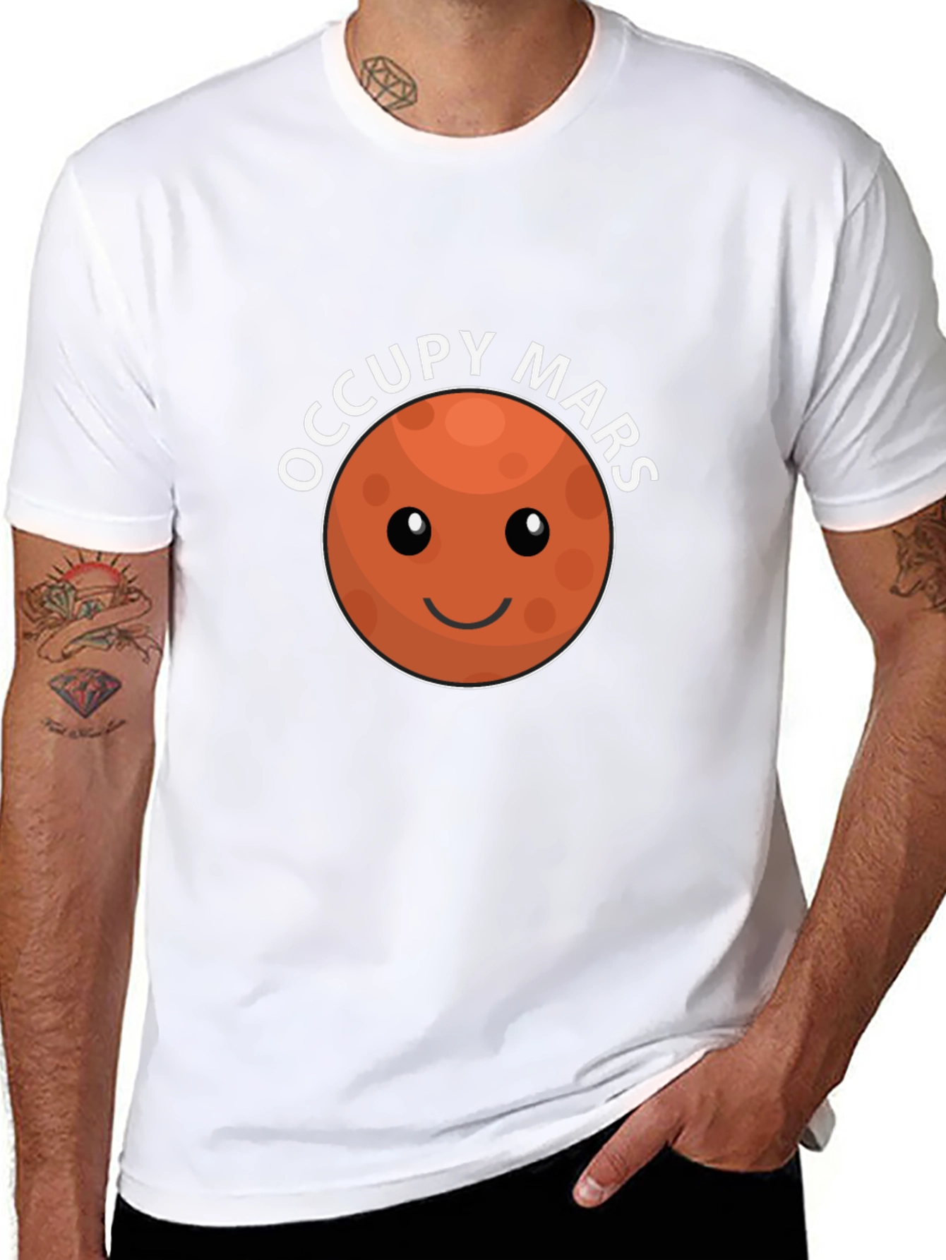 Occupy Mars Graphic T-Shirt - Unique Space Tee