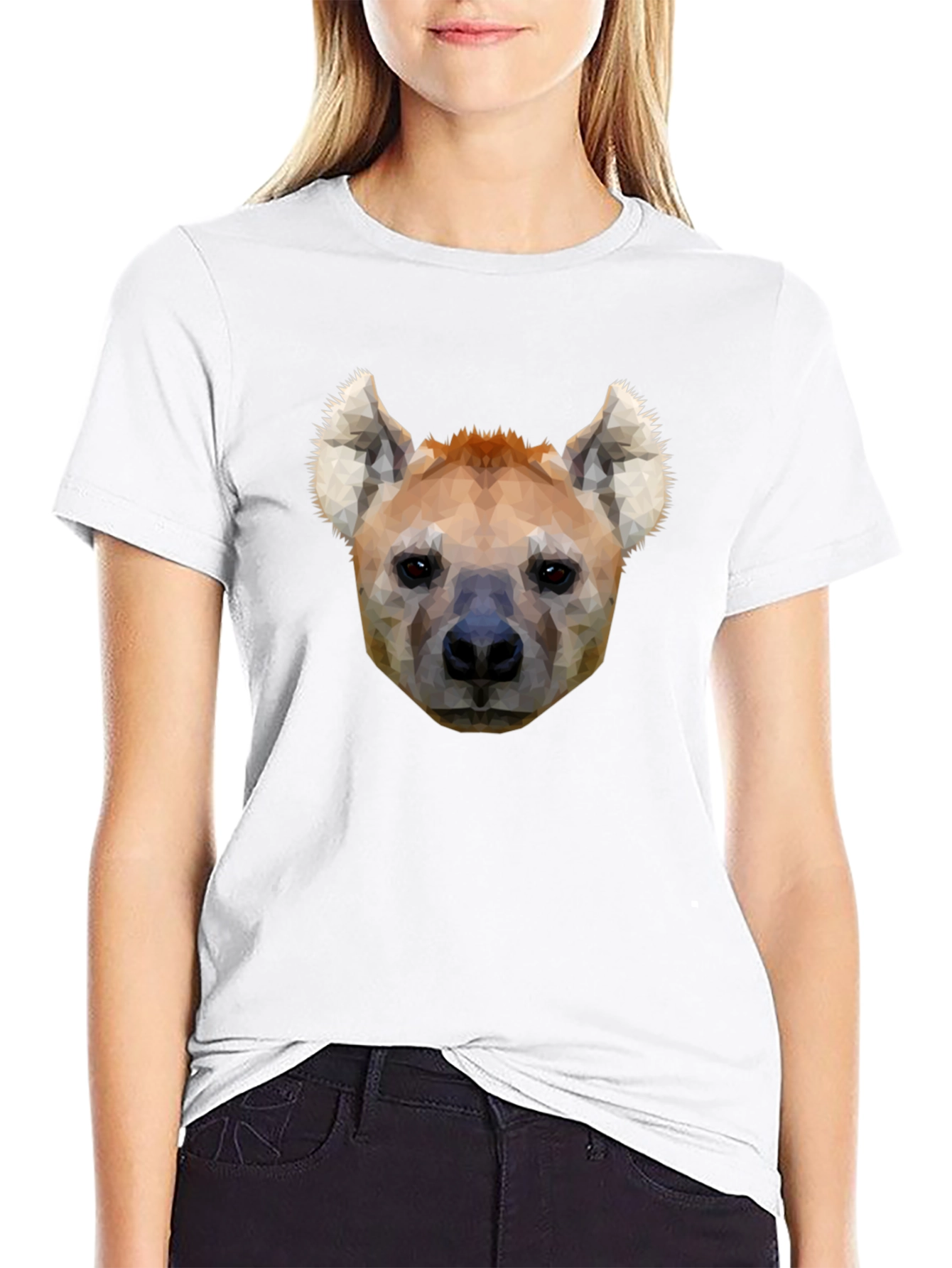 Hyena Head Graphic Black T-Shirt