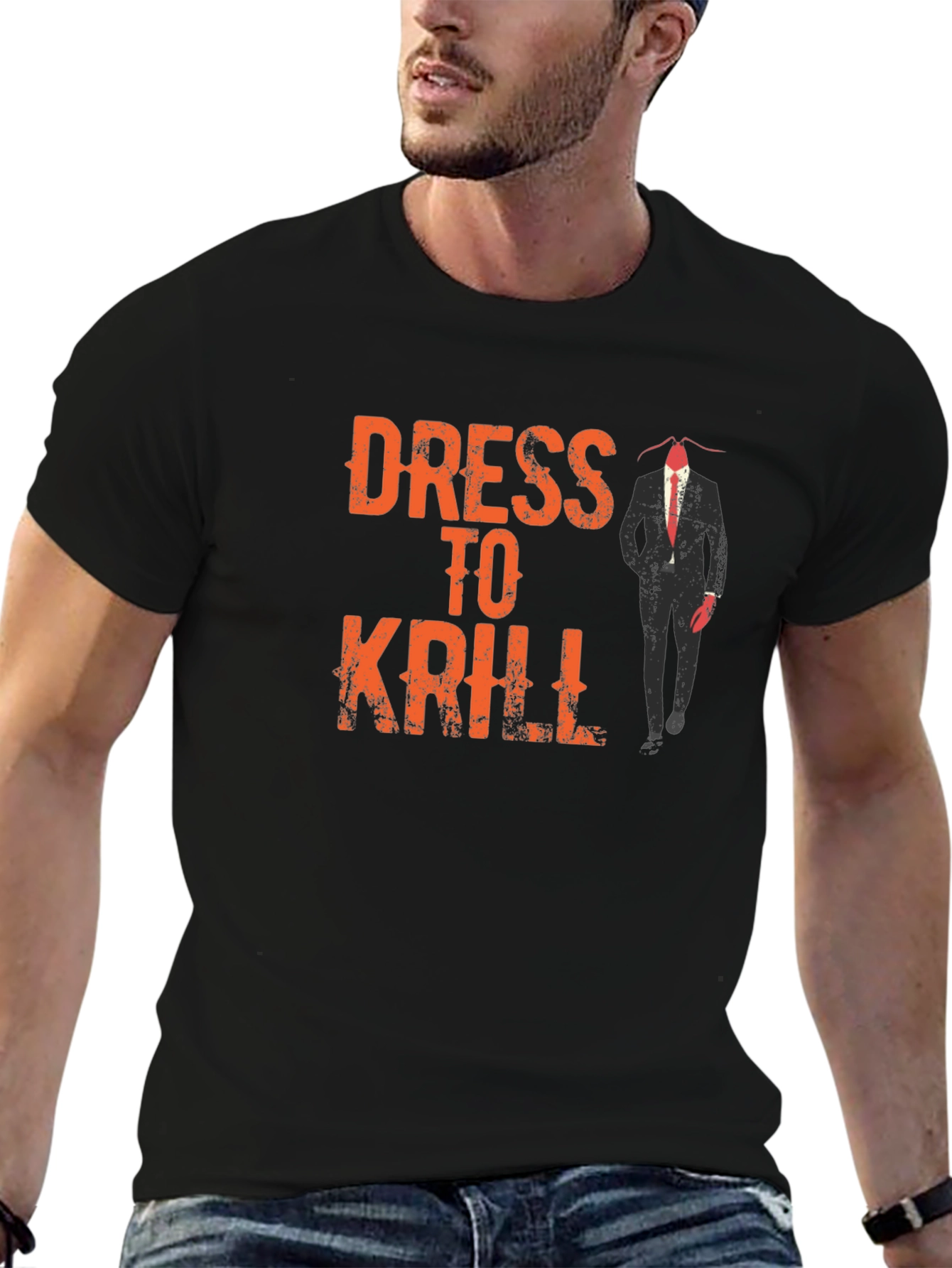 Dress to Krill Funny Graphic T-Shirt