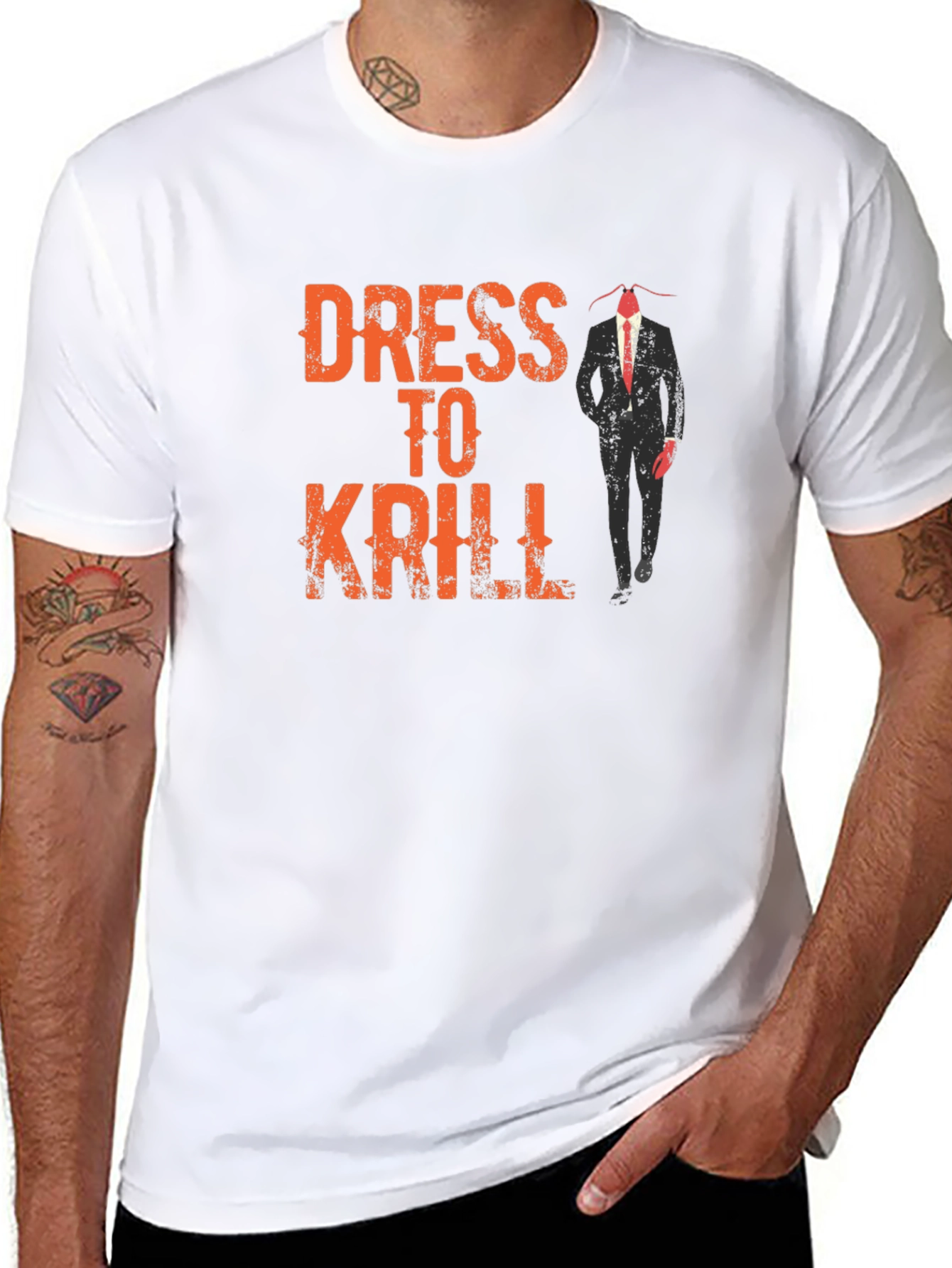 Dress to Krill Funny Graphic T-Shirt