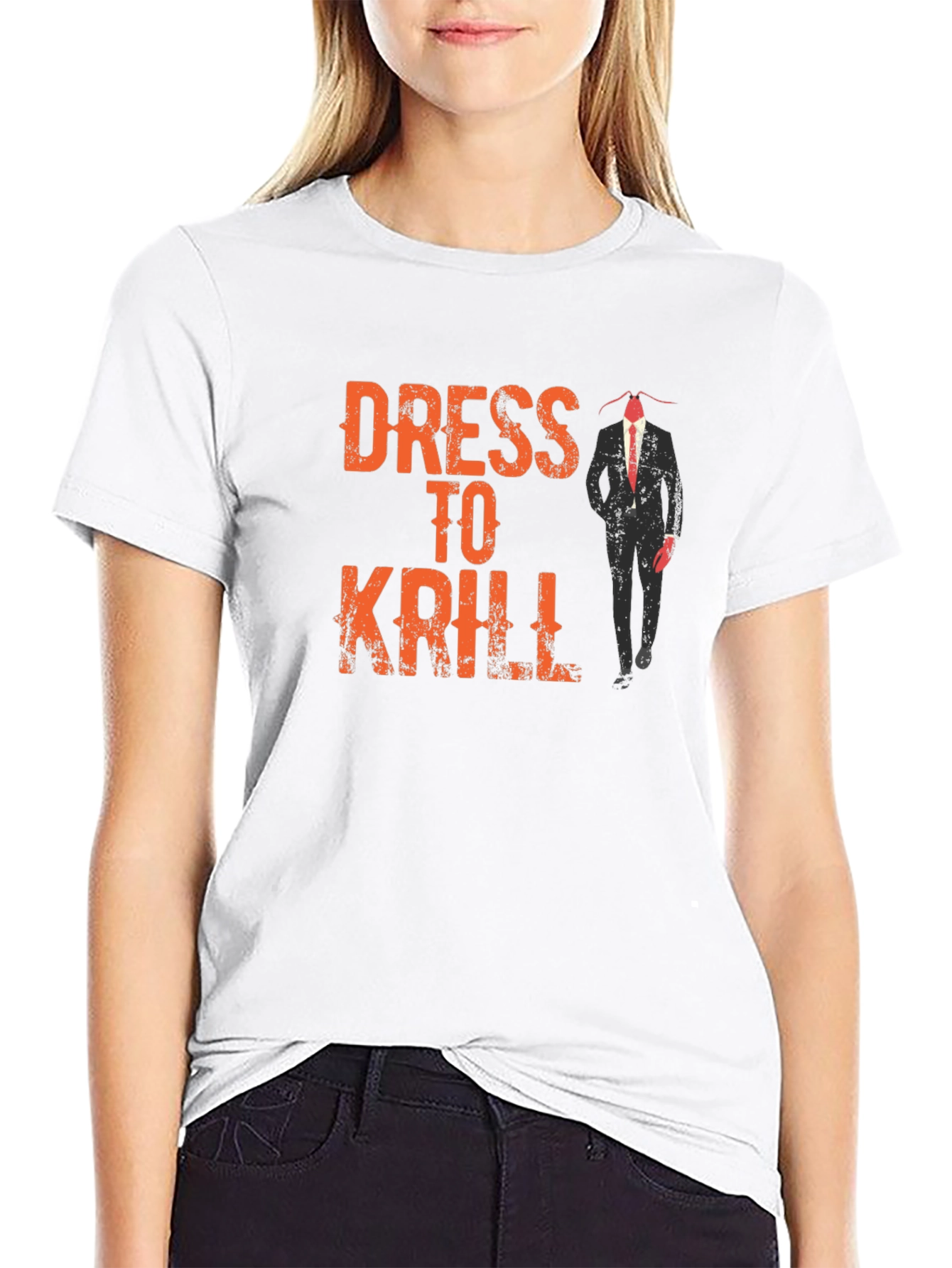 Dress to Krill Funny Graphic T-Shirt