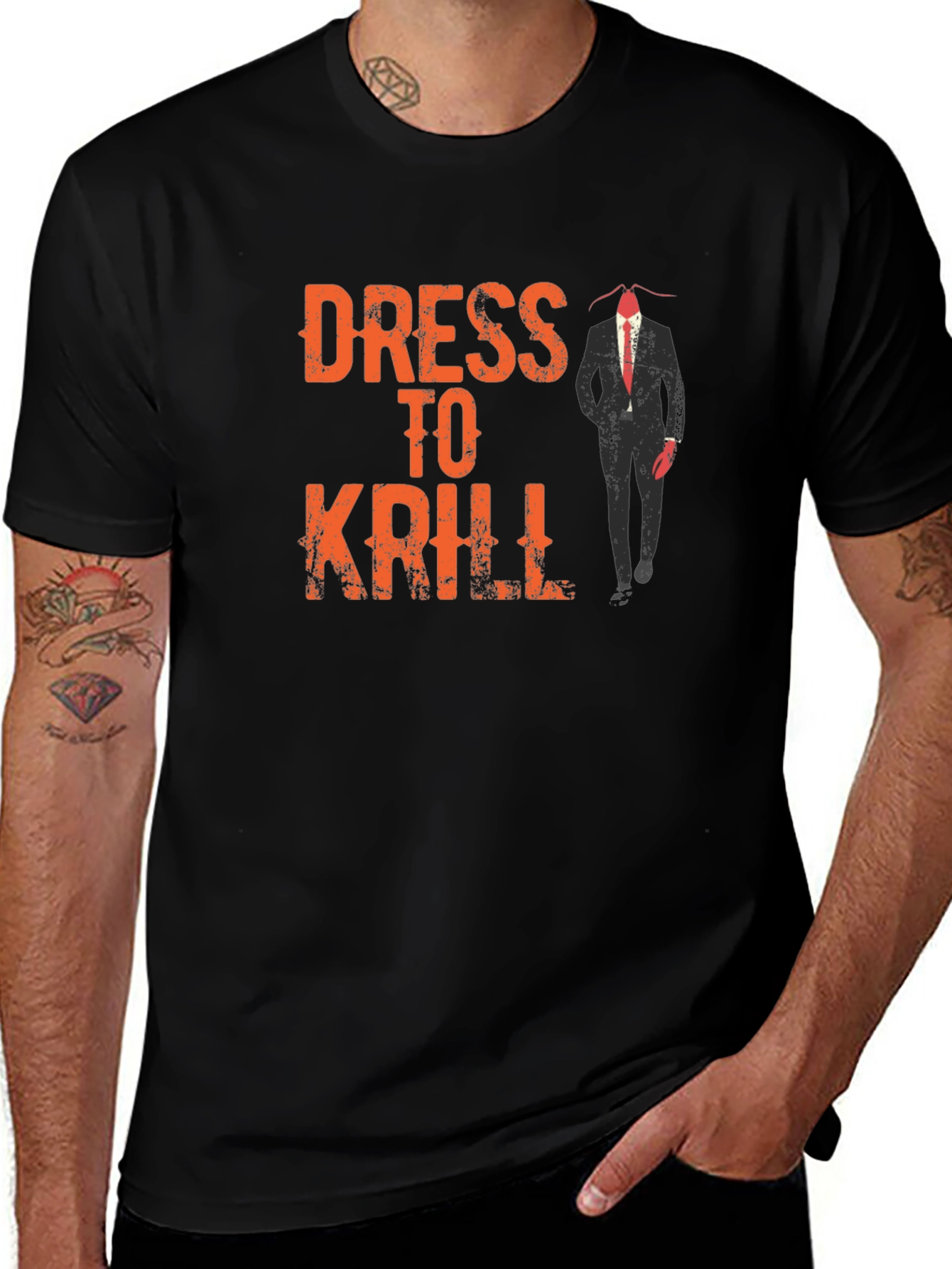 Dress to Krill Funny Graphic T-Shirt