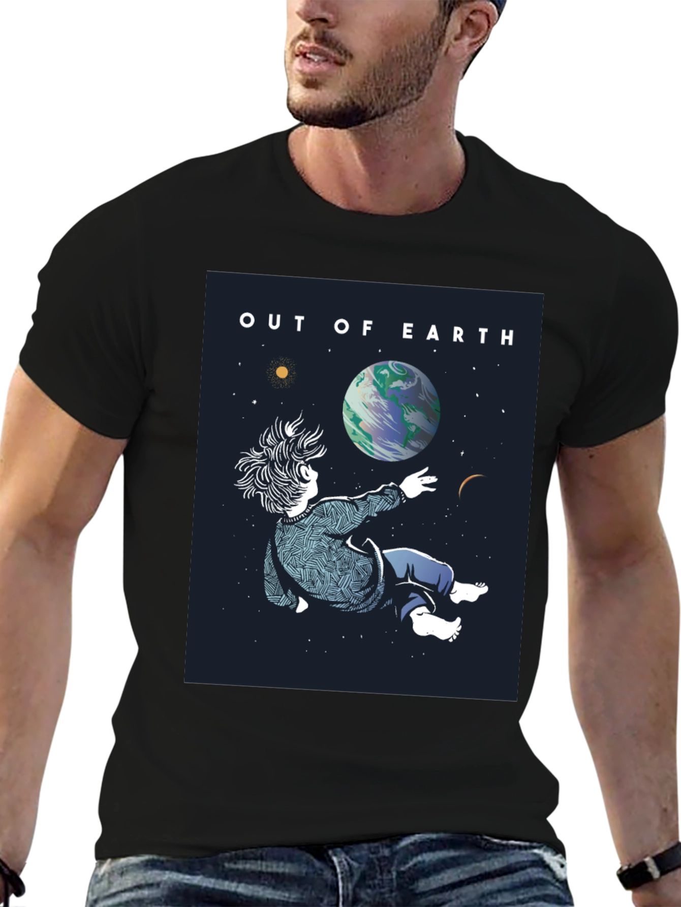 Out of Earth Graphic Tee - Black Unisex Shirt