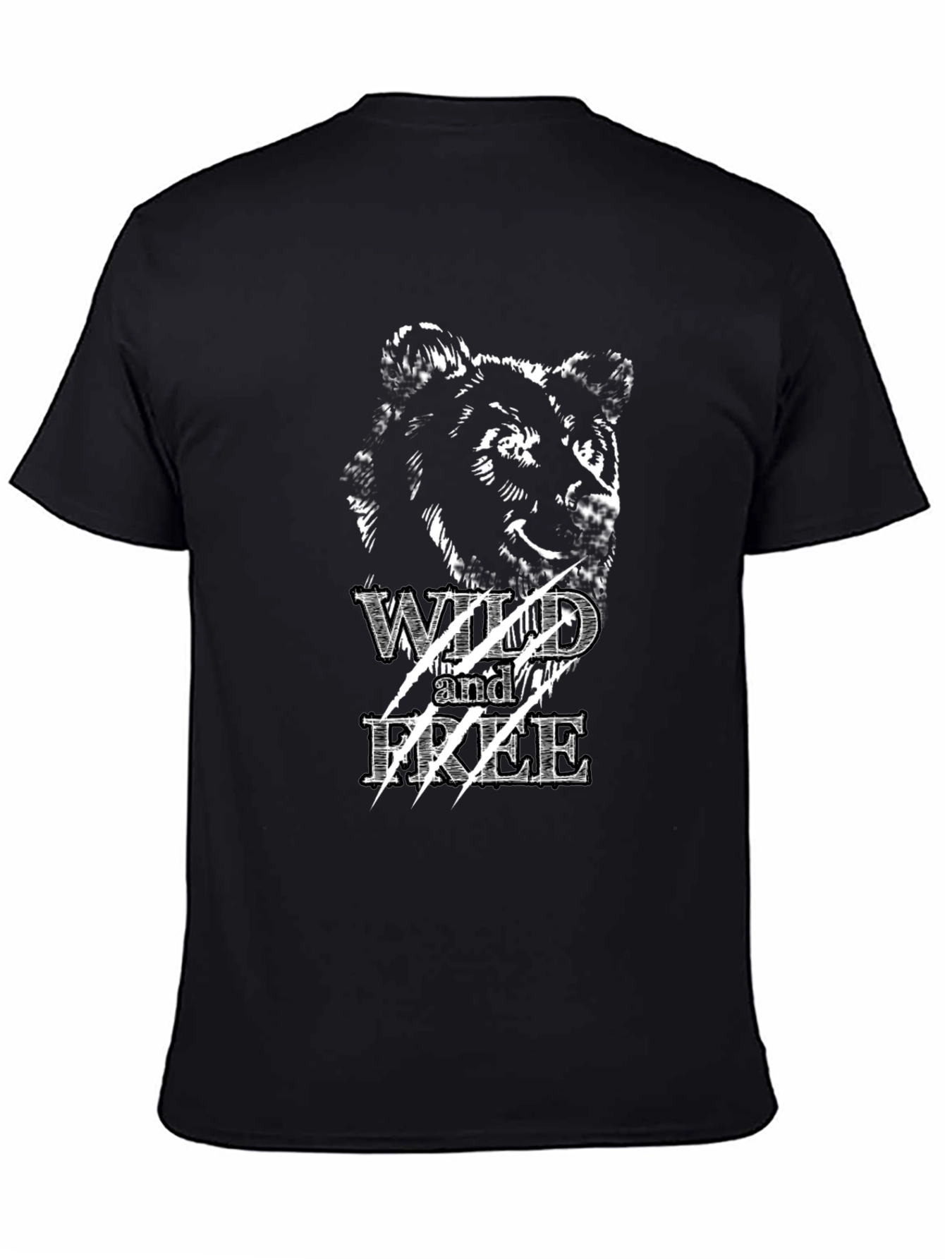 Wild & Free Graphic Black T-Shirt