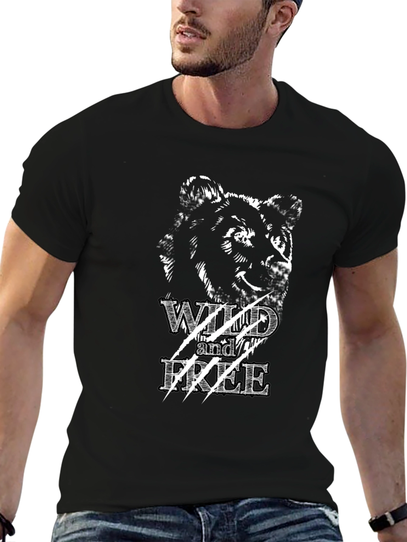 Wild & Free Graphic Black T-Shirt
