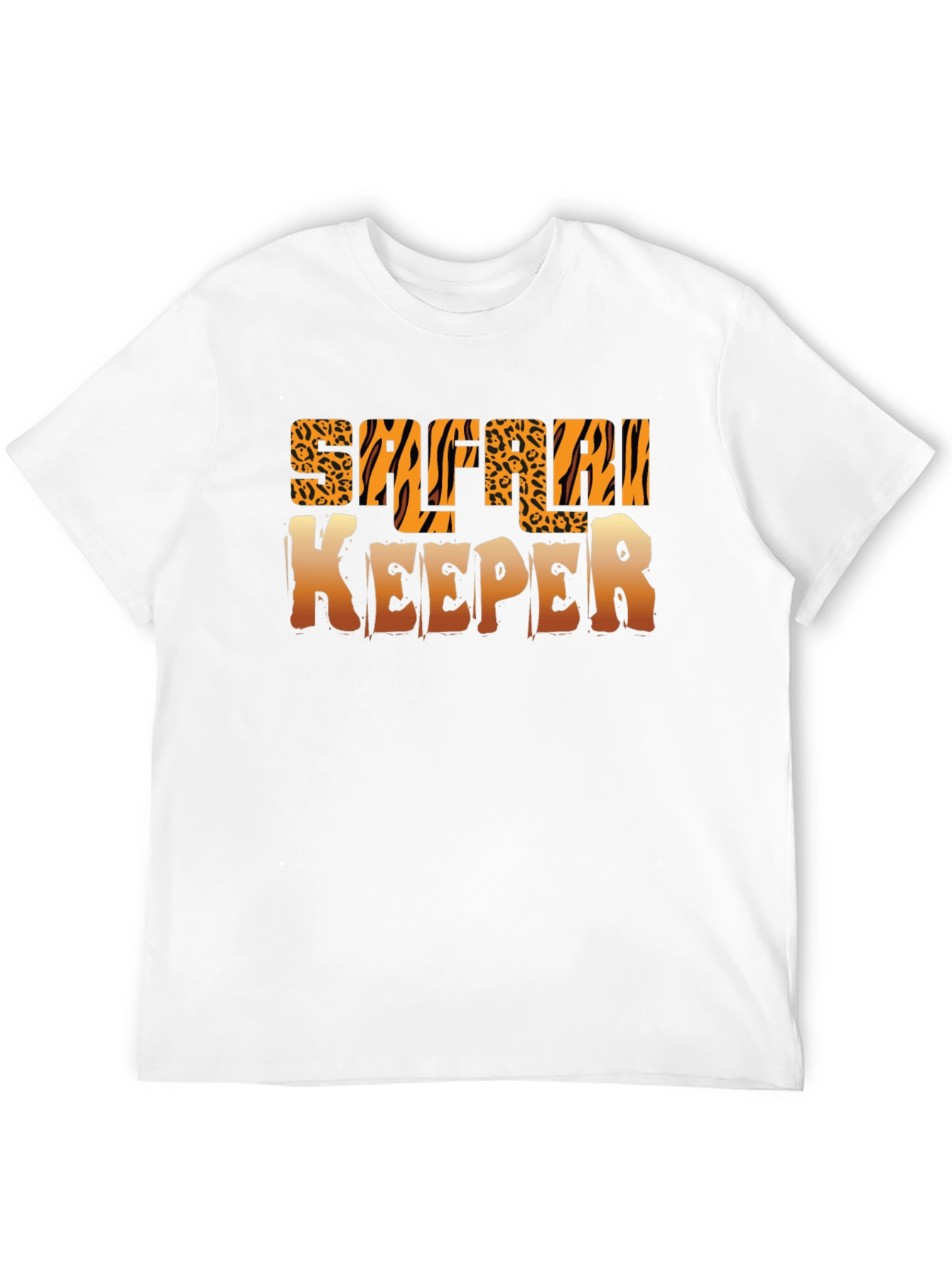 Safari Keeper Graphic Print Crewneck T-Shirt
