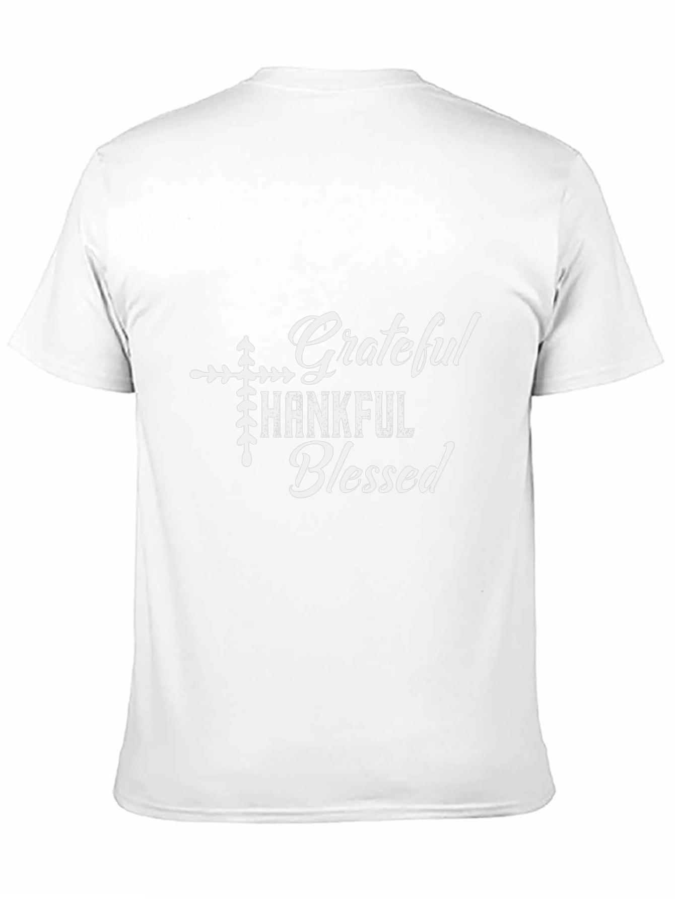 Grateful Thankful Blessed Black Graphic Tee