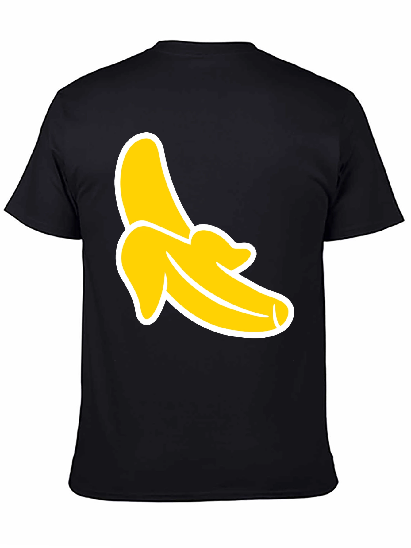 Banana Graphic Tee - Black Cotton T-Shirt