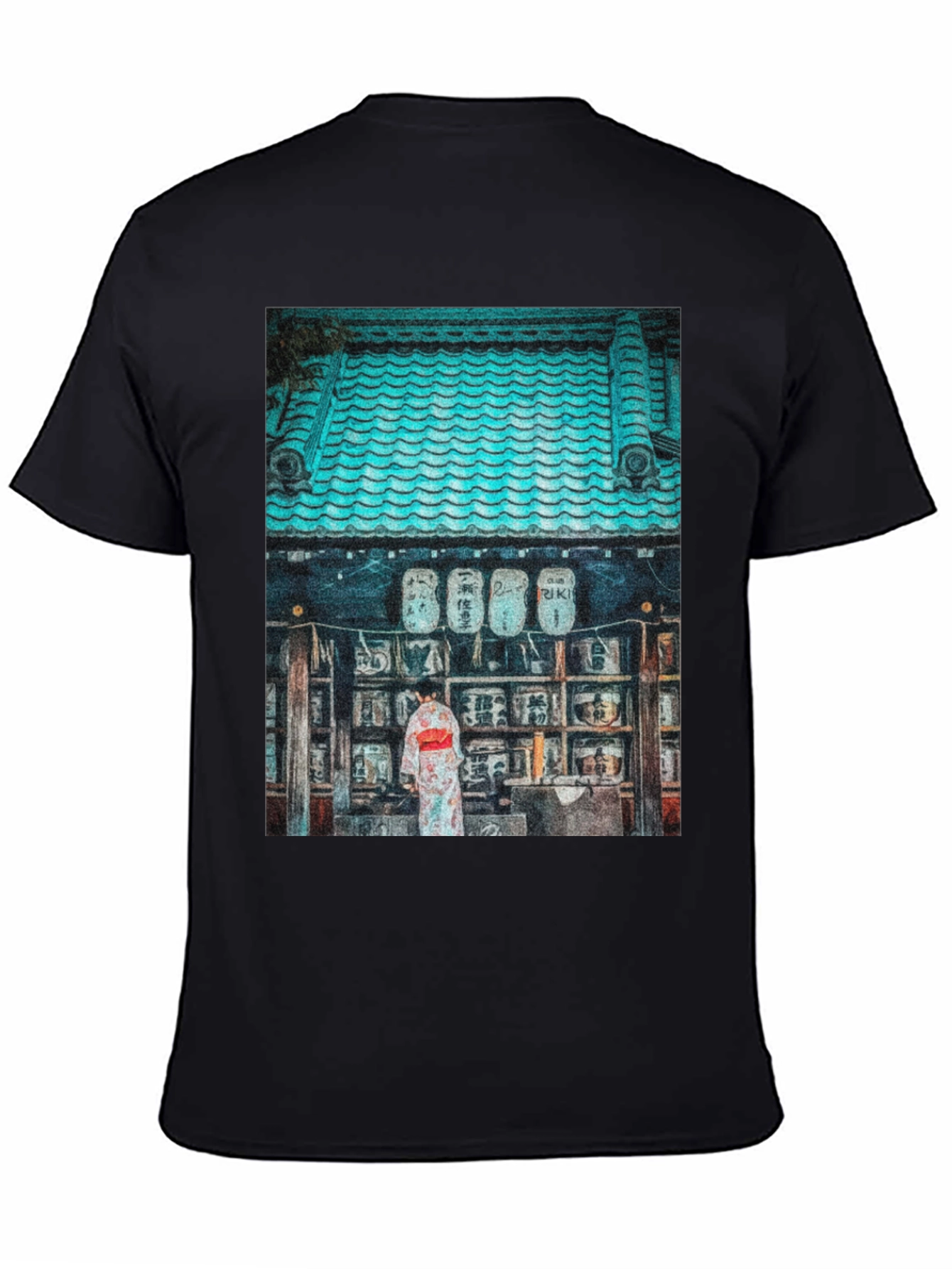 Japanese Temple Print T-Shirt