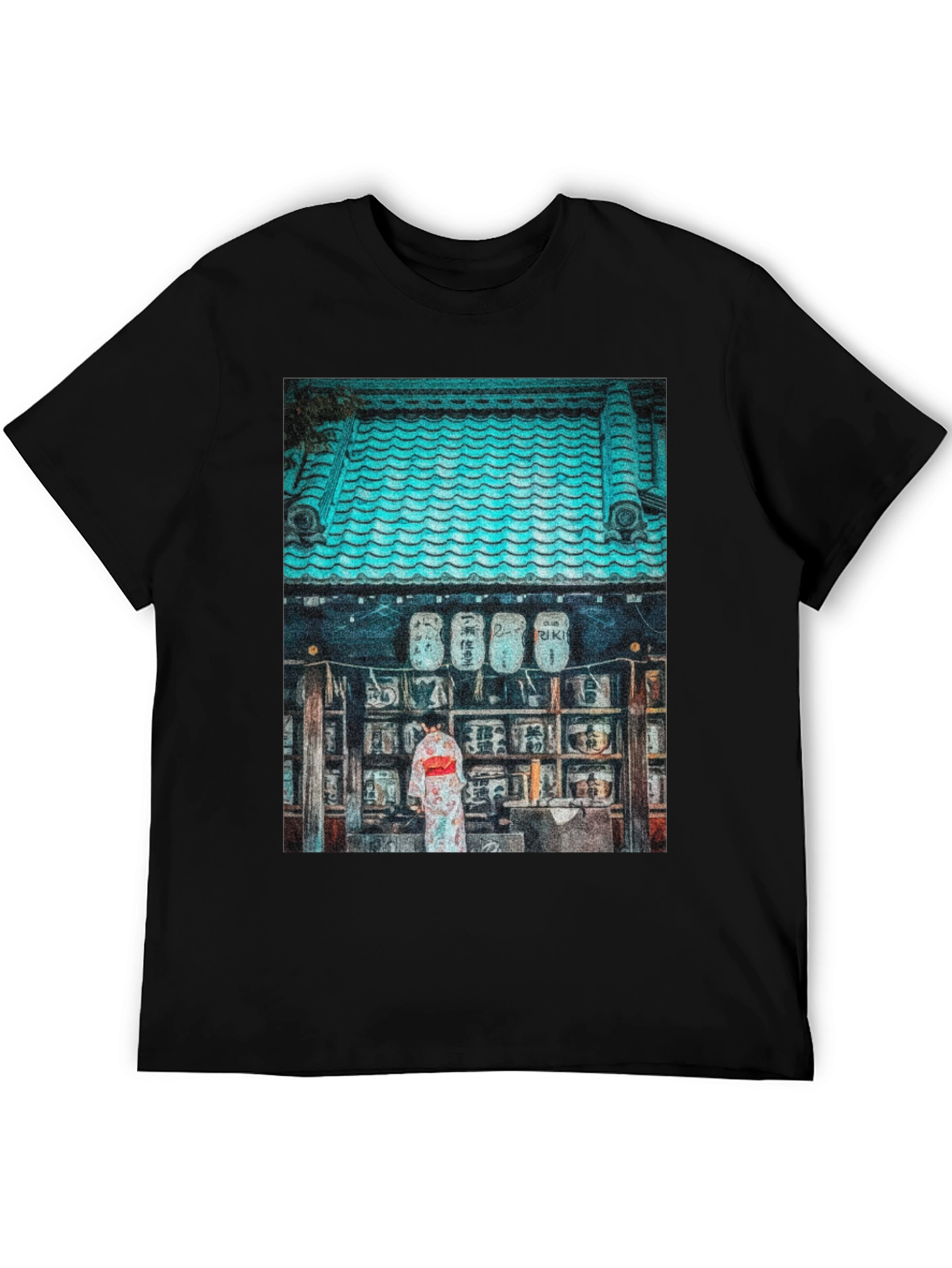 Japanese Temple Print T-Shirt