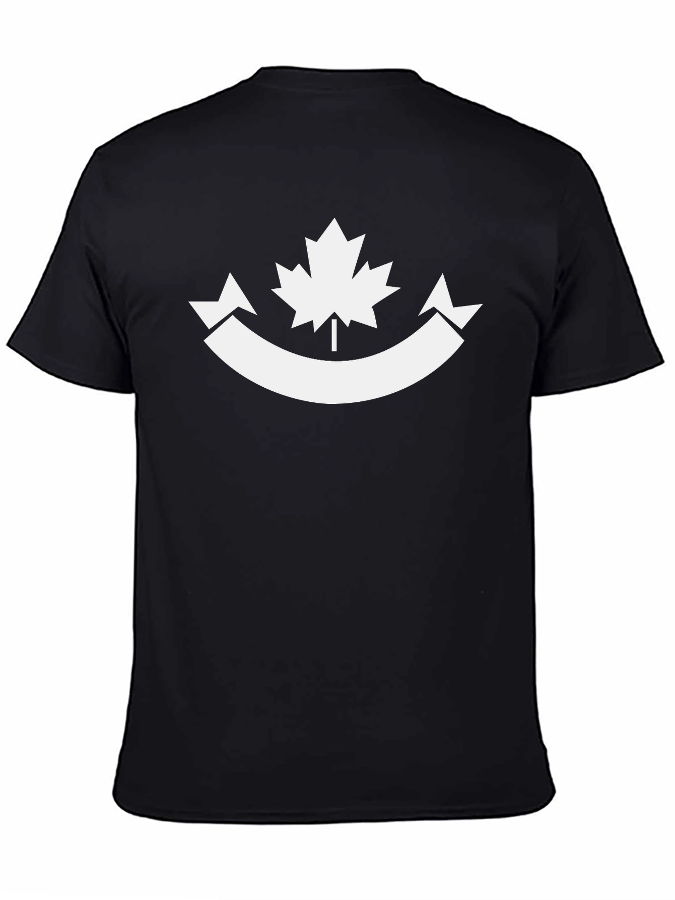 Canadian Maple Leaf T-Shirt - Black Graphic Tee