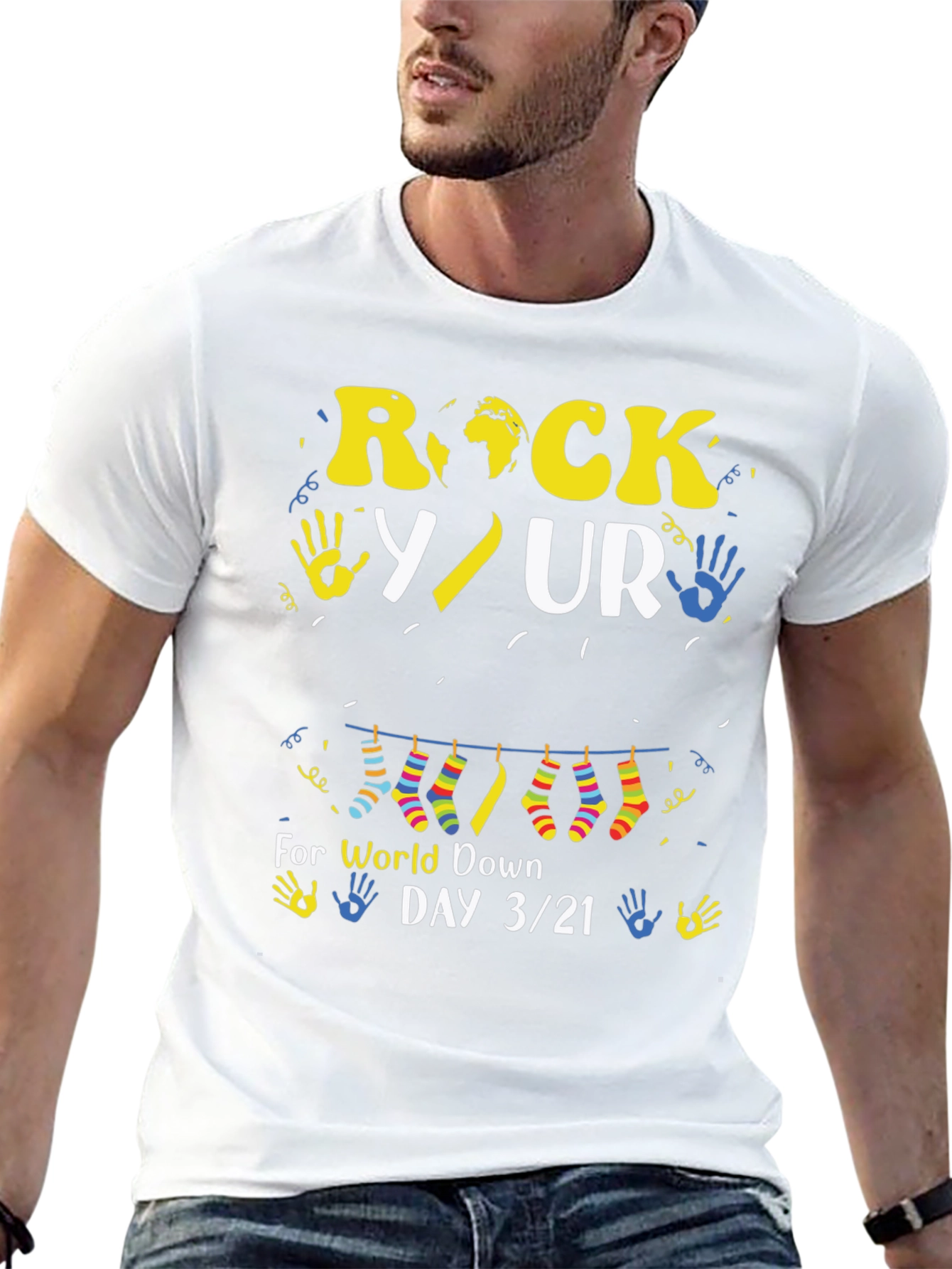 Rock Your Socks World Down Syndrome Day T-Shirt