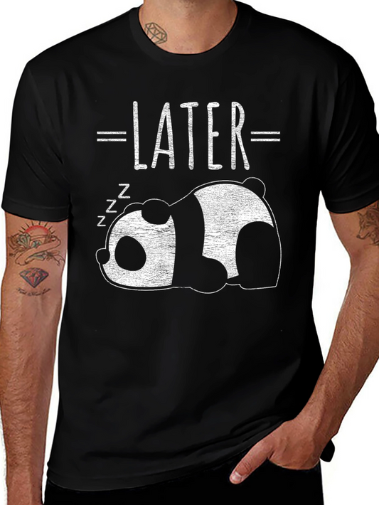 Later Panda T-Shirt - Relaxed and Comfortable Cotton Tee
