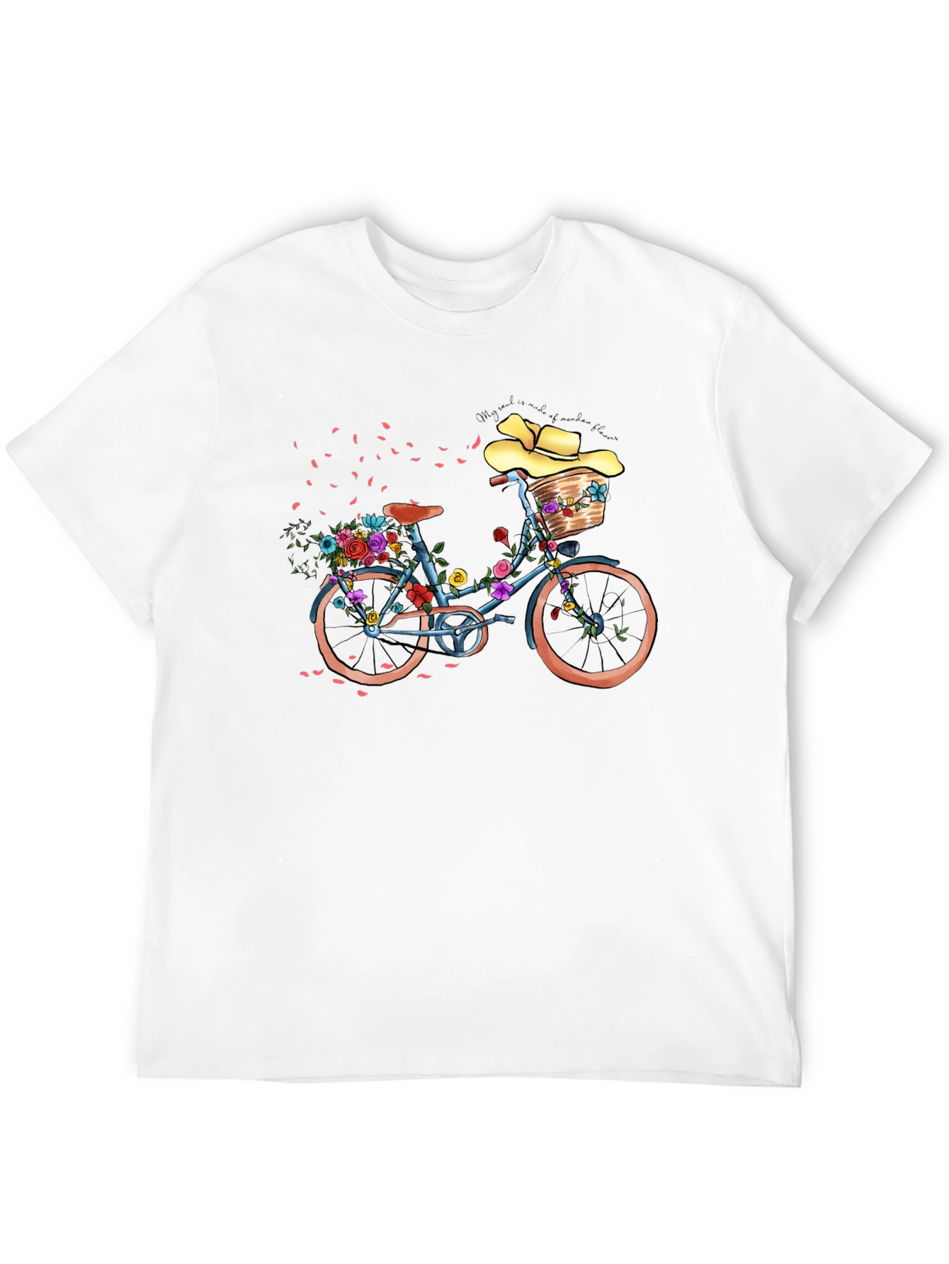 Floral Bicycle Graphic T-Shirt