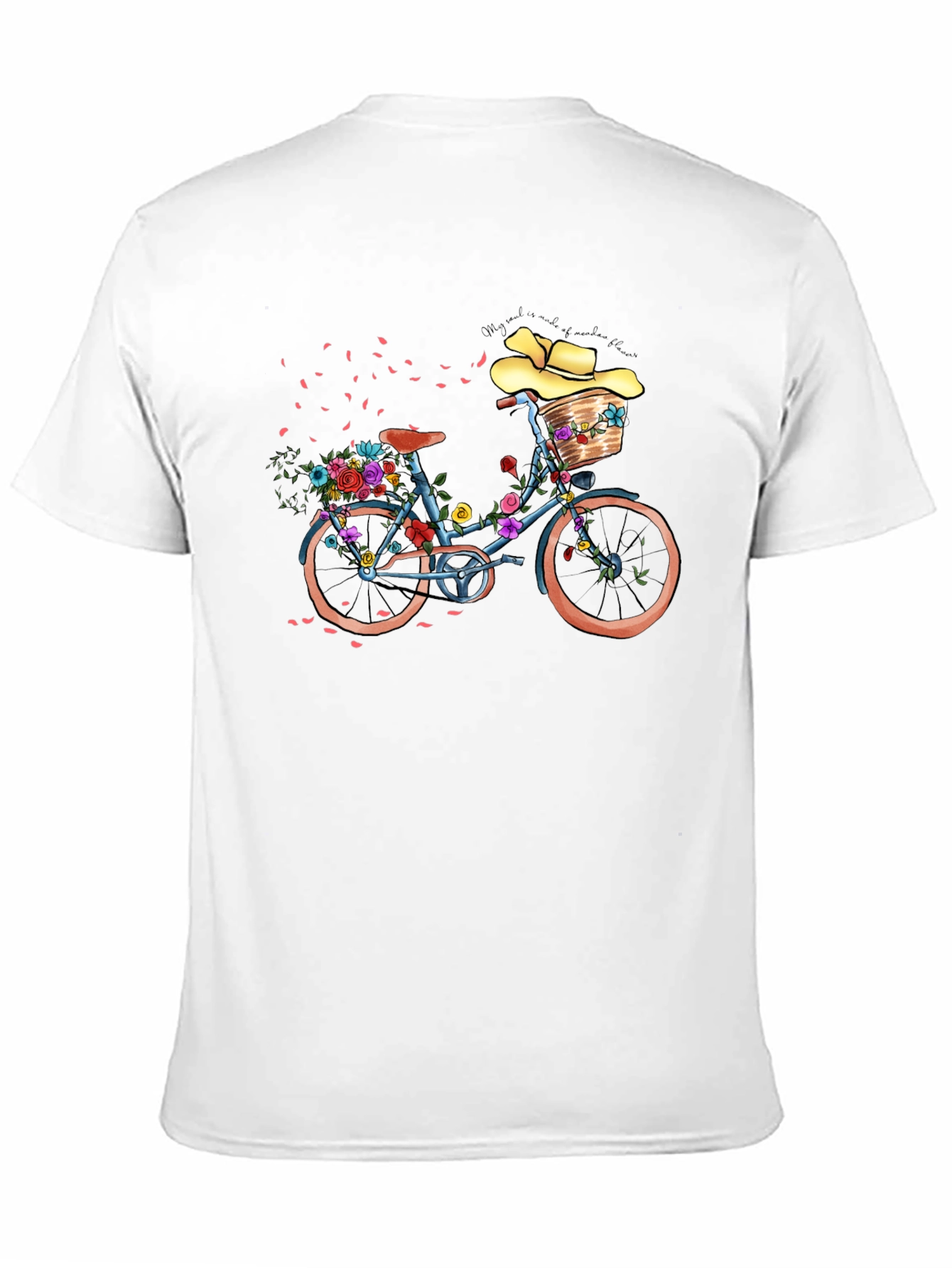 Floral Bicycle Graphic T-Shirt
