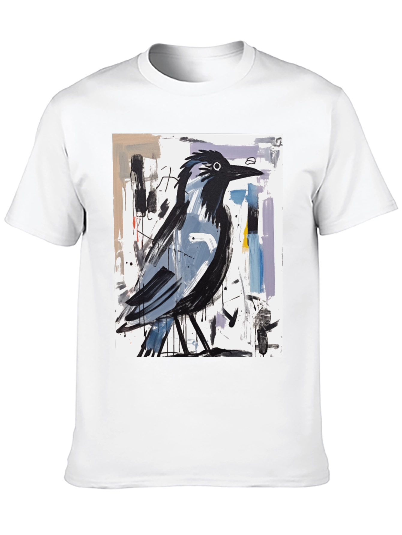 Abstract Crow Art Graphic T-Shirt