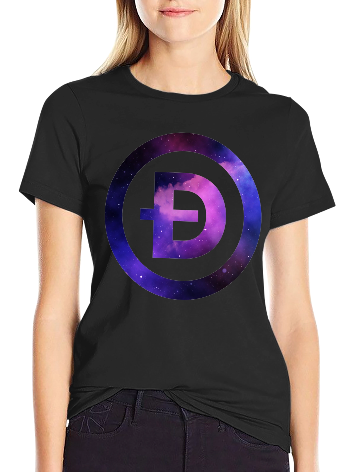 Galaxy Doge Crypto T-Shirt - Cotton Crew Neck Tee