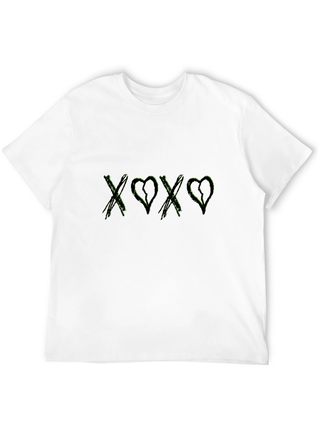 XOXO Black Graphic Tee - Hugs and Kisses