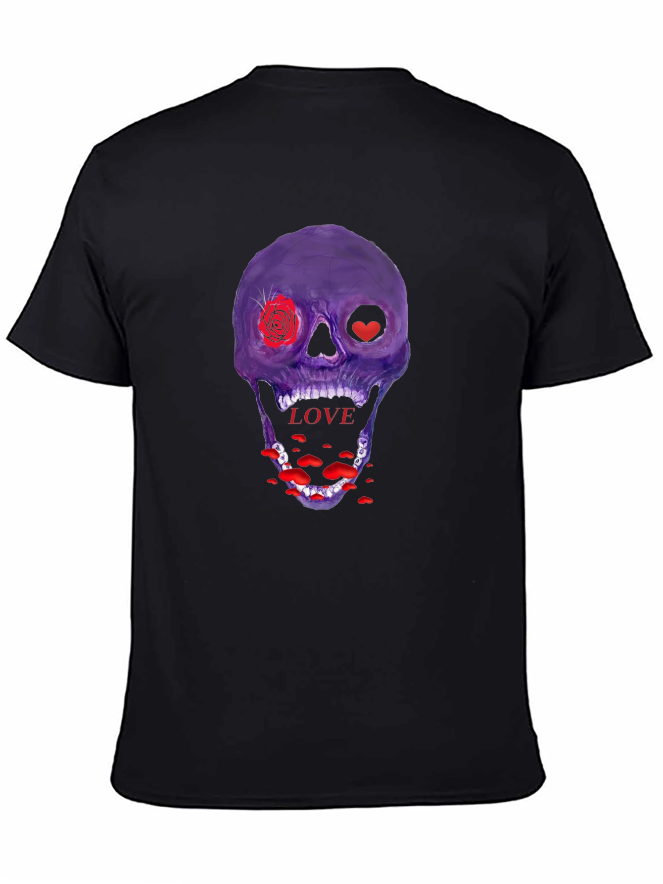 Love Skull Graphic Tee - Unique Design