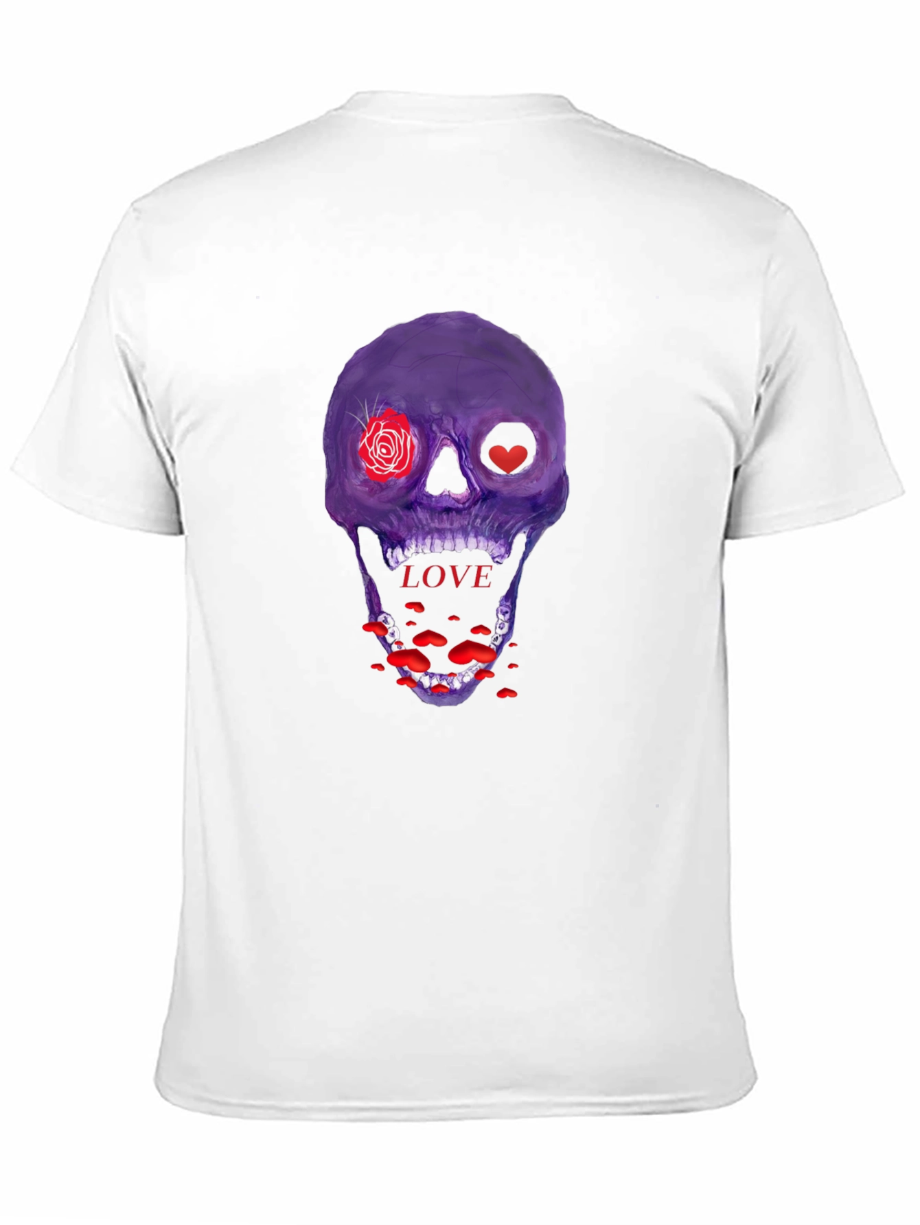 Love Skull Graphic Tee - Unique Design