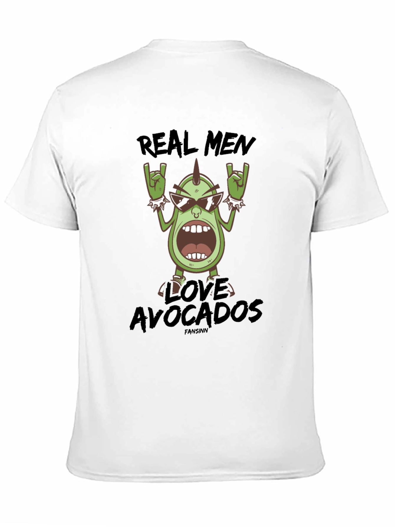 Real Men Love Avocados Black Graphic Tee