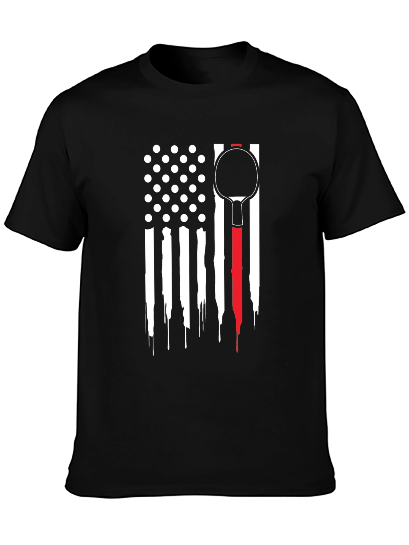 Patriotic Table Tennis Paddle T-Shirt