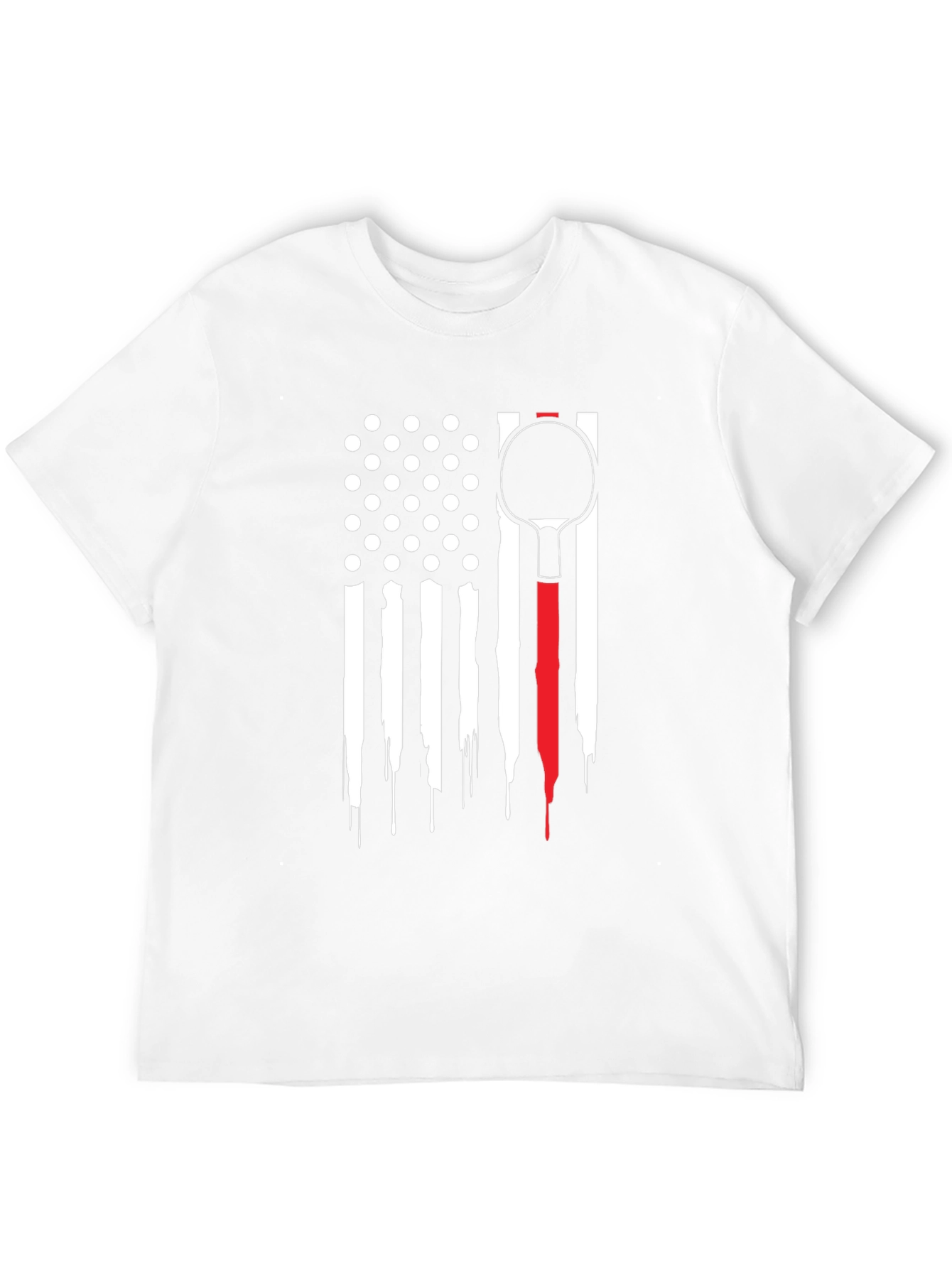 Patriotic Table Tennis Paddle T-Shirt