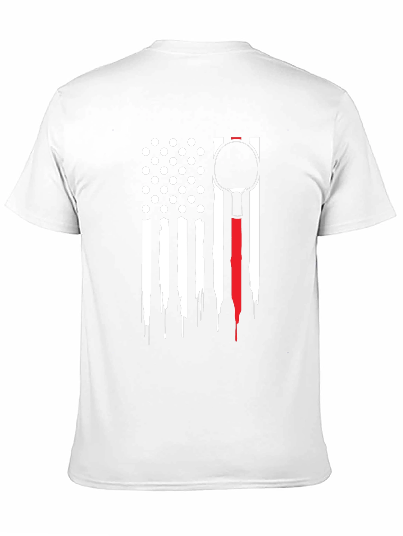 Patriotic Table Tennis Paddle T-Shirt