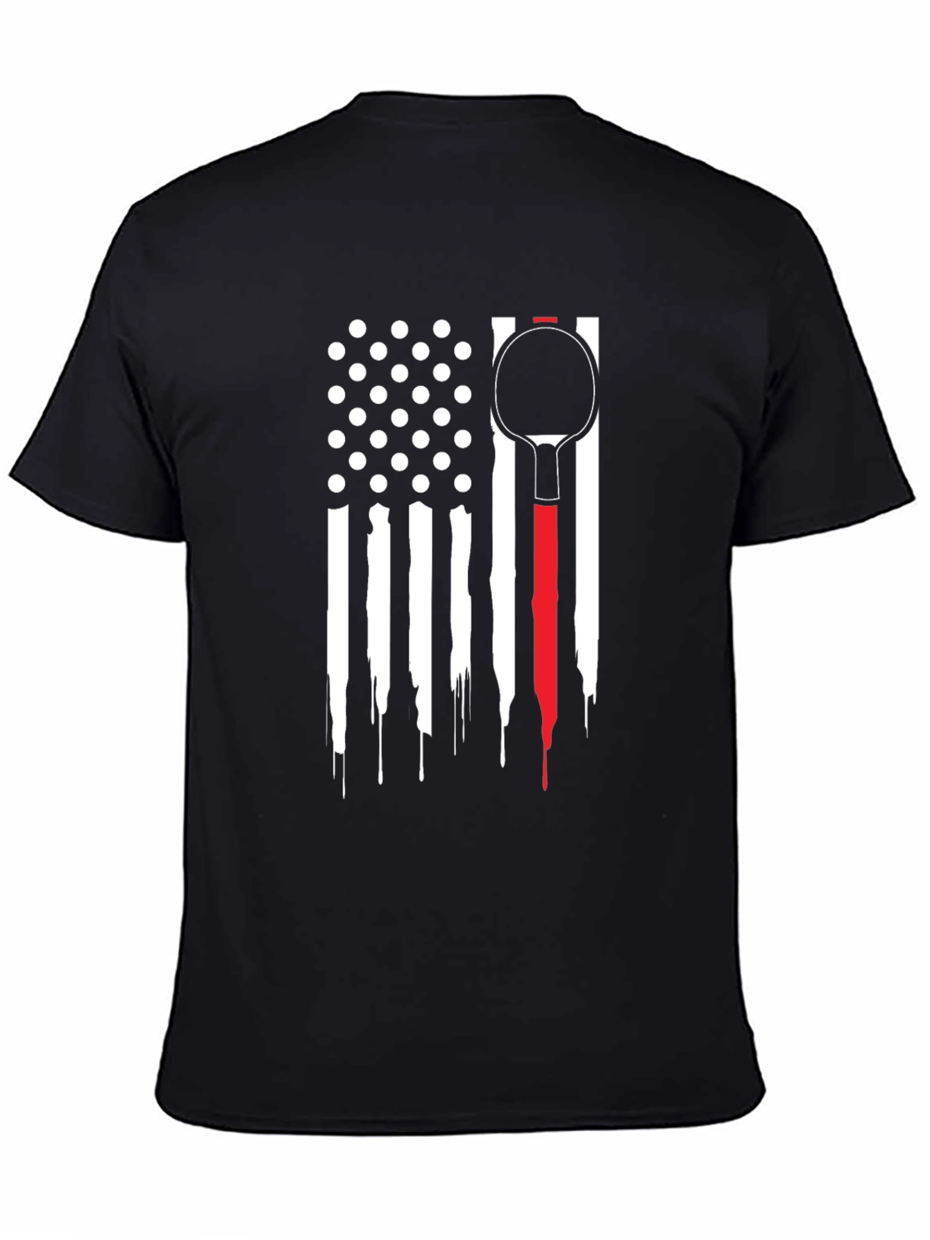 Patriotic Table Tennis Paddle T-Shirt