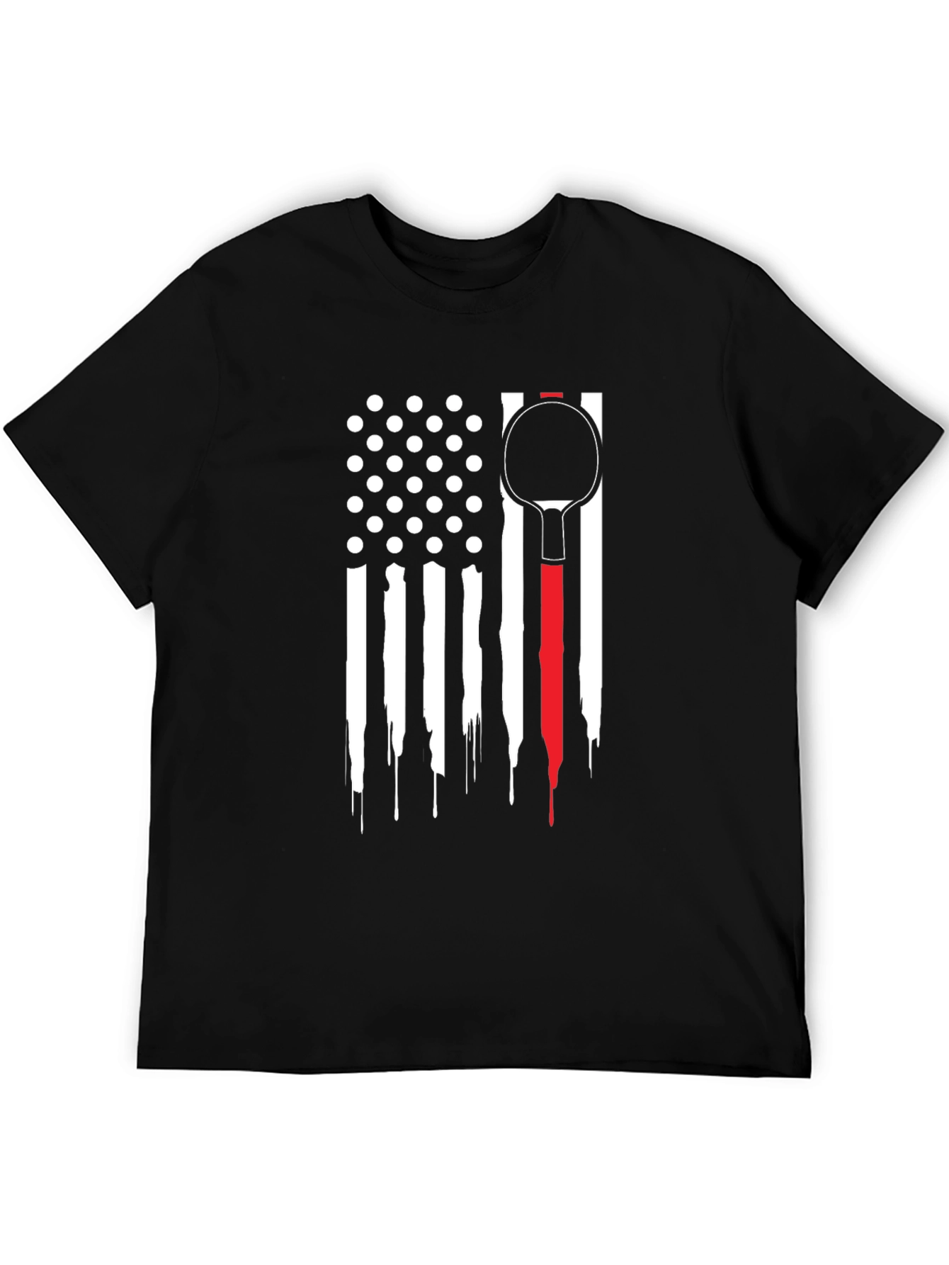 Patriotic Table Tennis Paddle T-Shirt