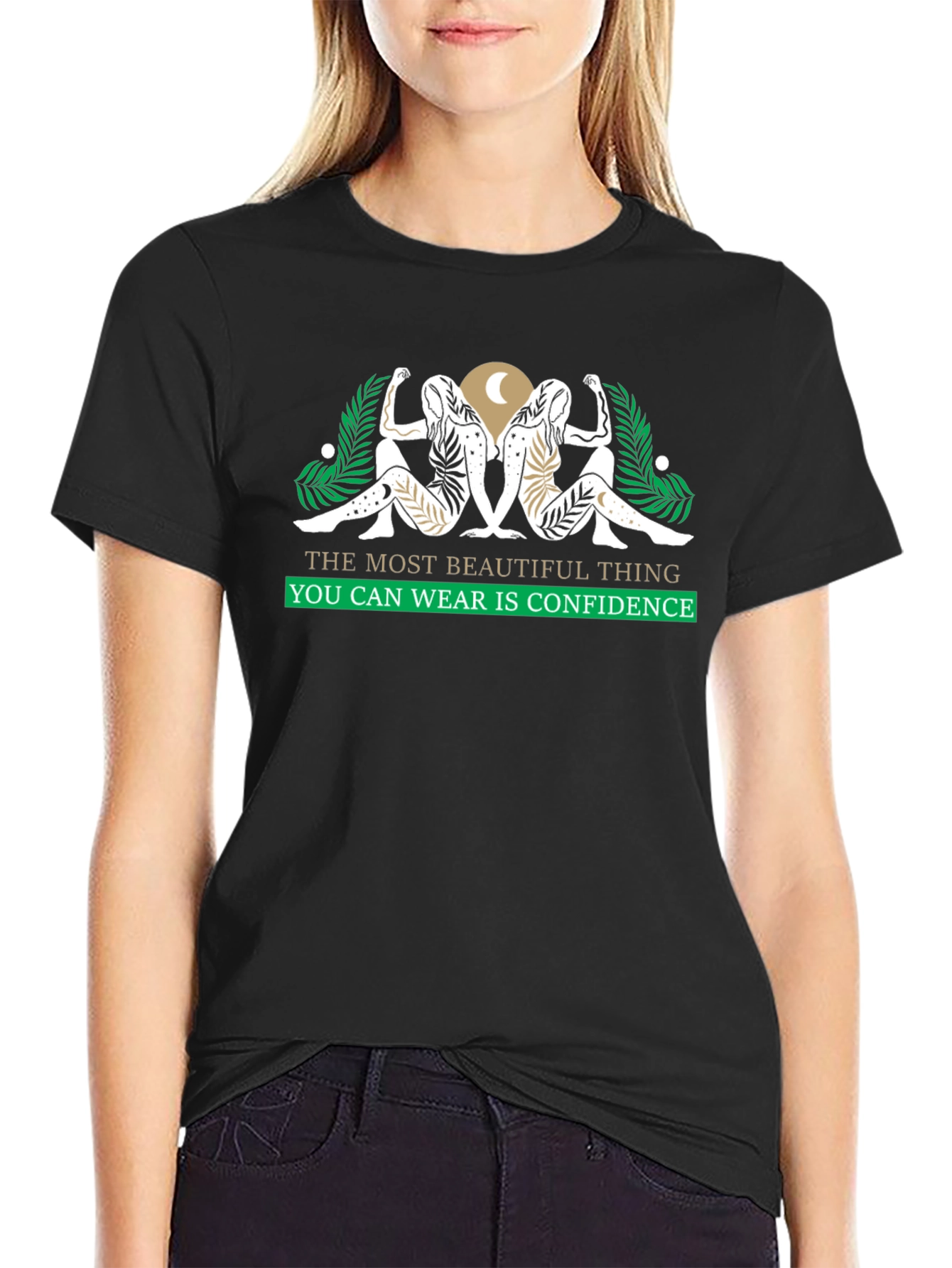 Confidence Graphic Tee - Black Unisex T-Shirt