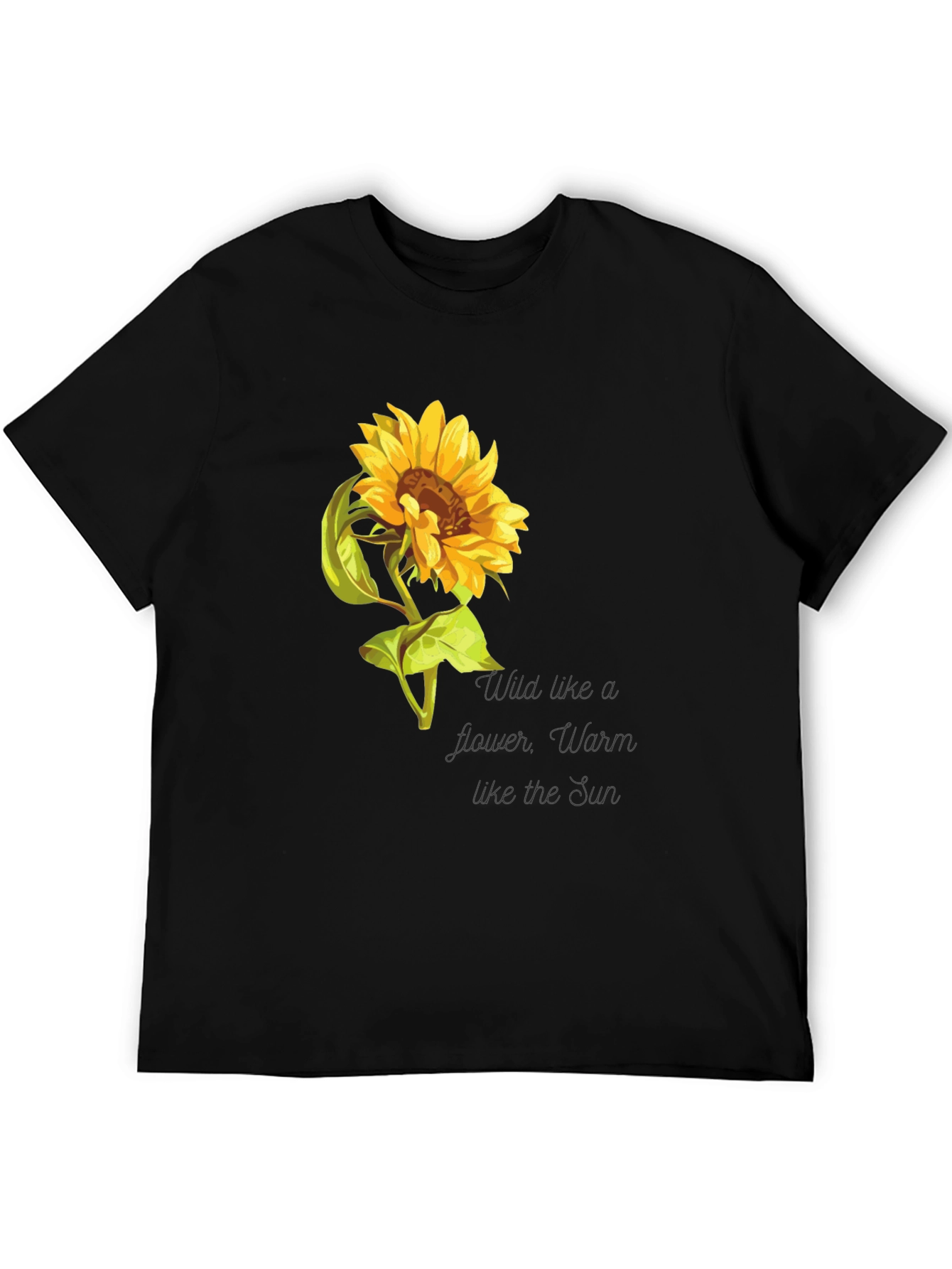 Sunflower Graphic Print Crew Neck Tee