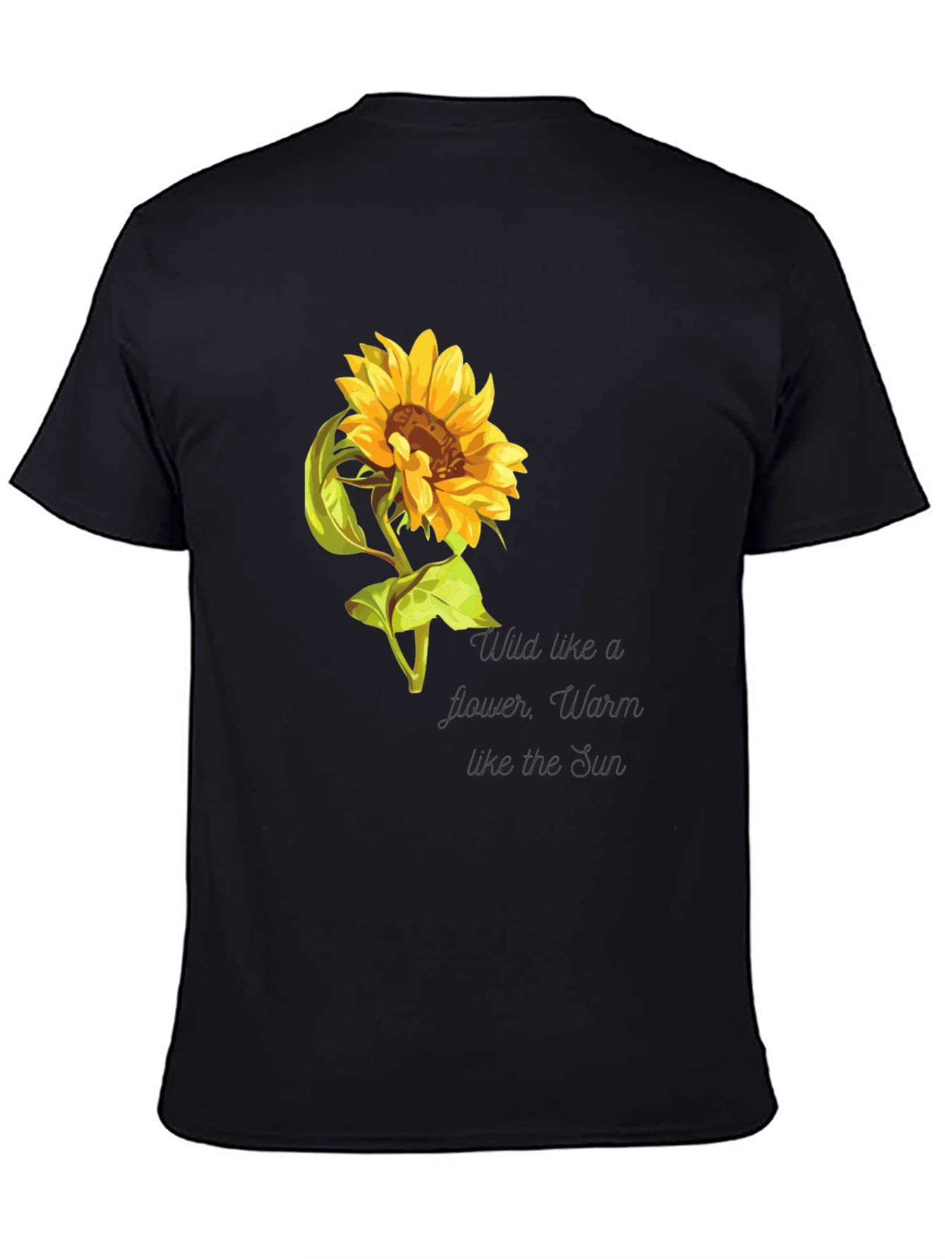 Sunflower Graphic Print Crew Neck Tee