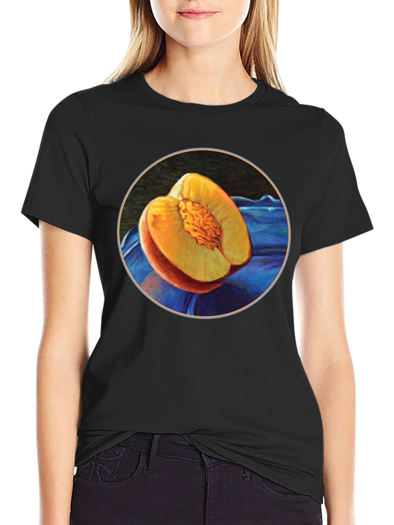 Peach T-Shirt - Fruit Graphic Tee