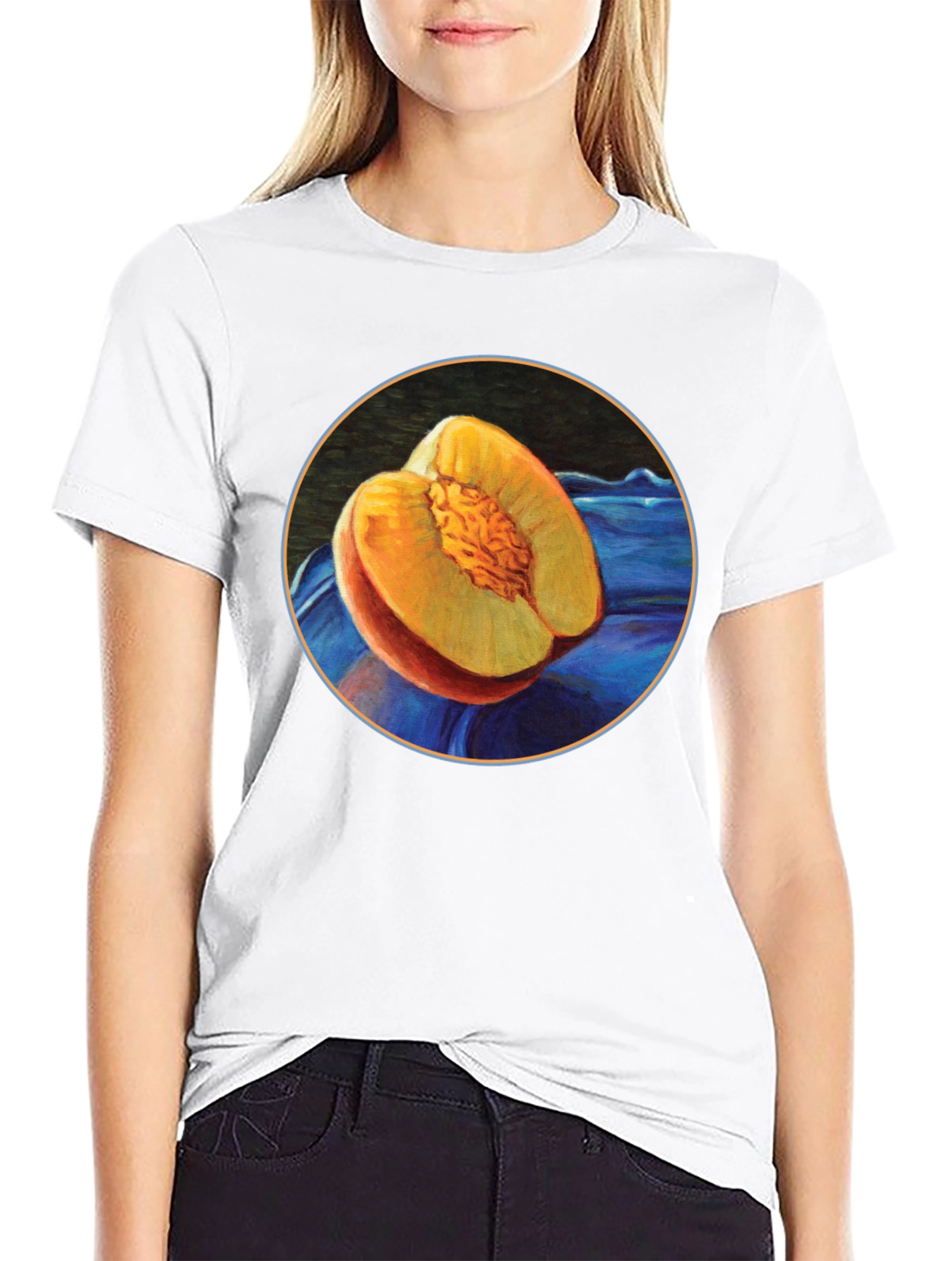 Peach T-Shirt - Fruit Graphic Tee