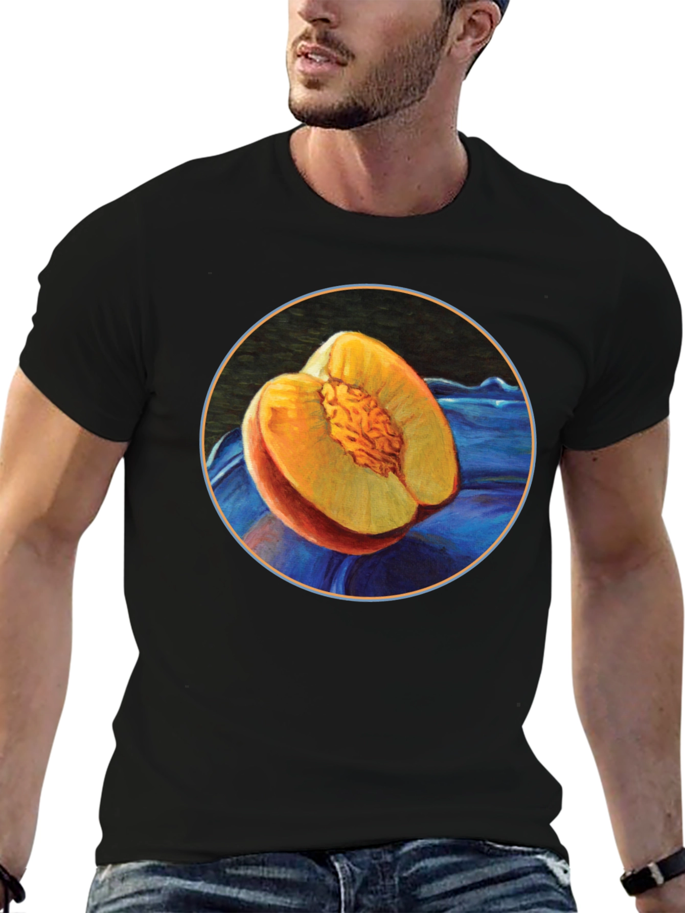 Peach T-Shirt - Fruit Graphic Tee