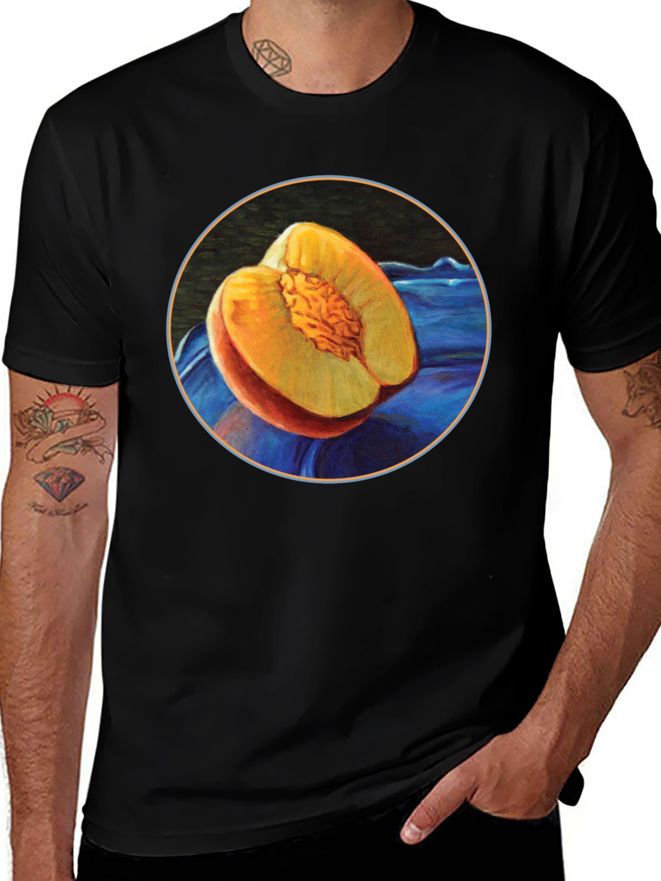 Peach T-Shirt - Fruit Graphic Tee